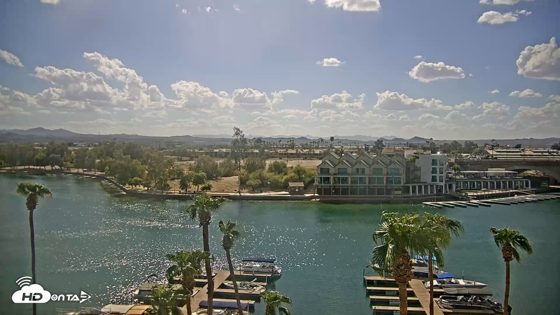 Snapshot of Lake Havasu London Bridge Live Webcam taken Sep 15, 2026, 3:25pm MST