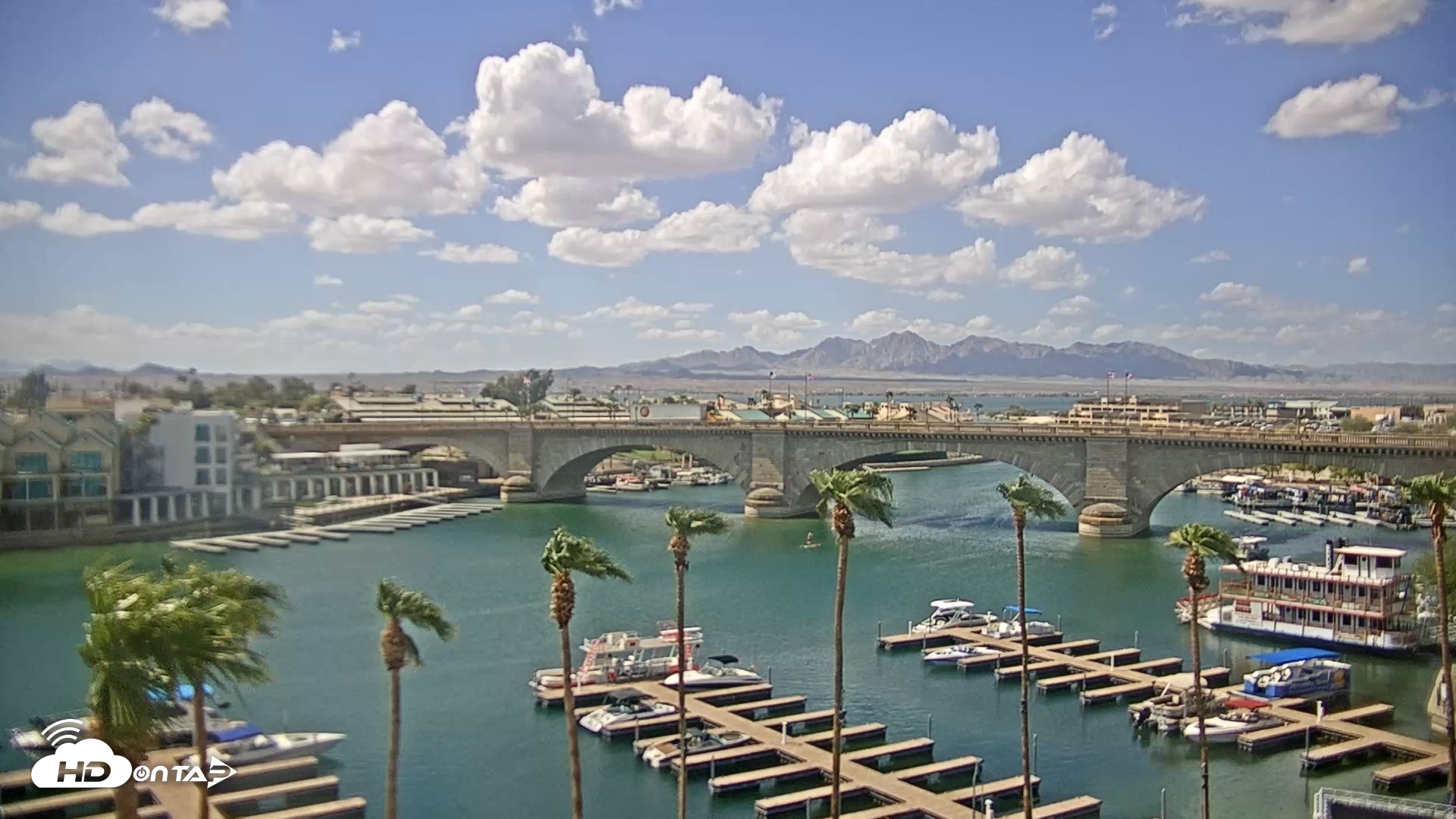 Snapshot of Lake Havasu London Bridge Live Webcam taken Sep 16, 2026, 2:11pm MST