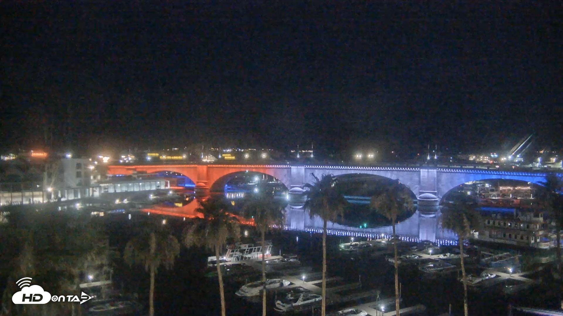 Snapshot of Lake Havasu London Bridge Live Webcam taken Jun 10, 2026, 4:25am MST