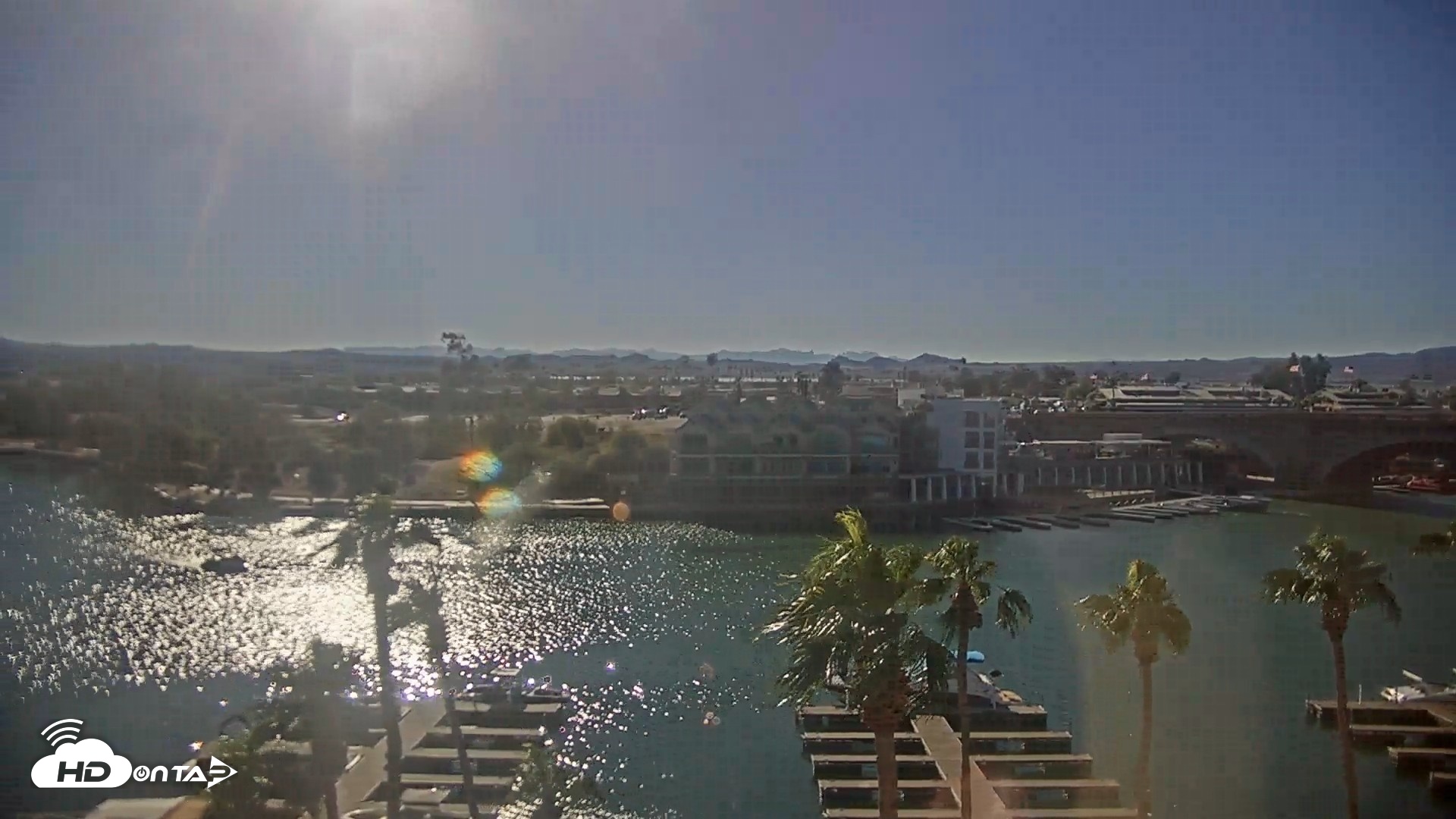 Snapshot of Lake Havasu London Bridge Live Webcam taken Oct 14, 2026, 3:48pm MST