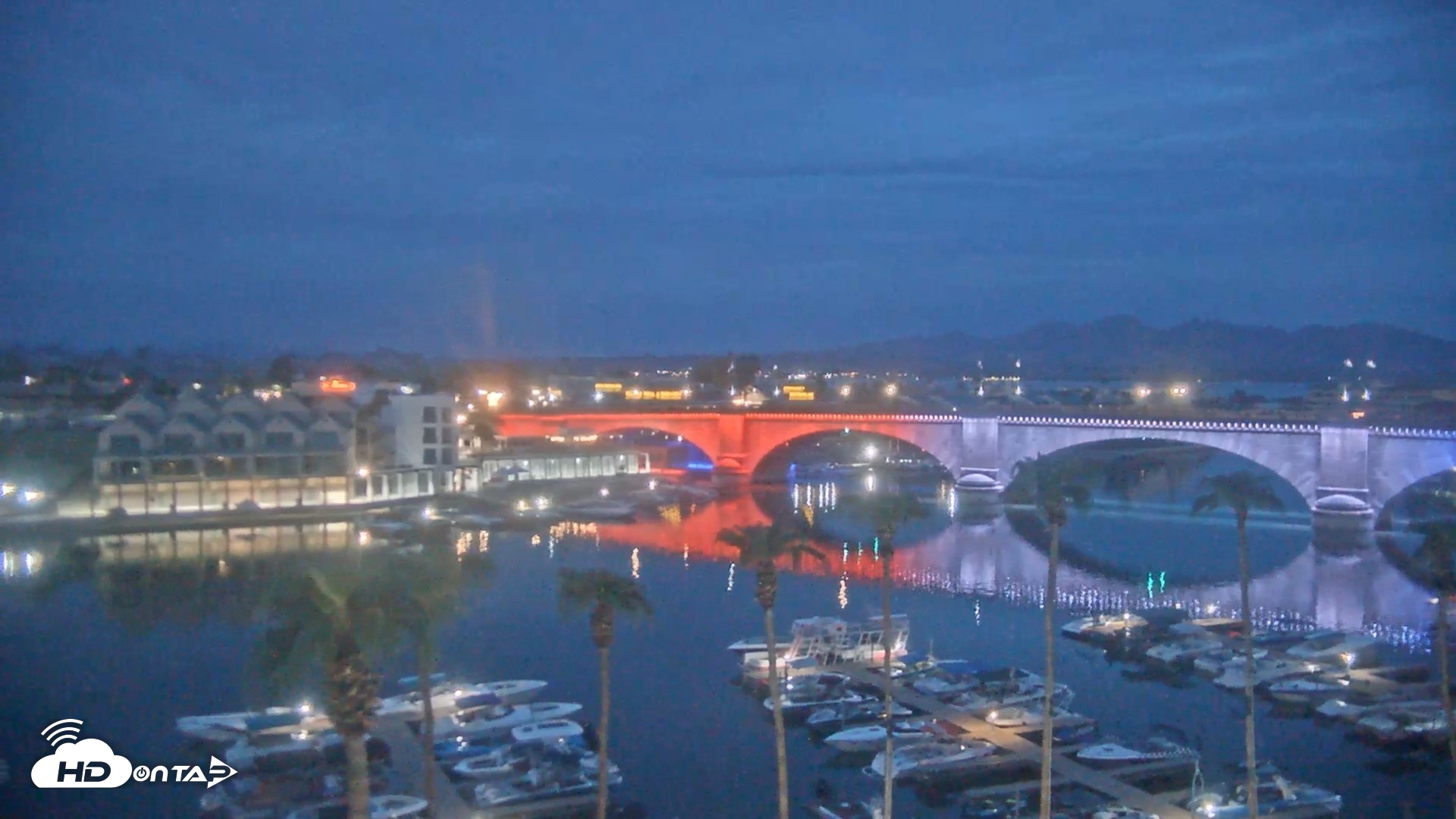 Snapshot of Lake Havasu London Bridge Live Webcam taken Sep 6, 2026, 5:50am MST