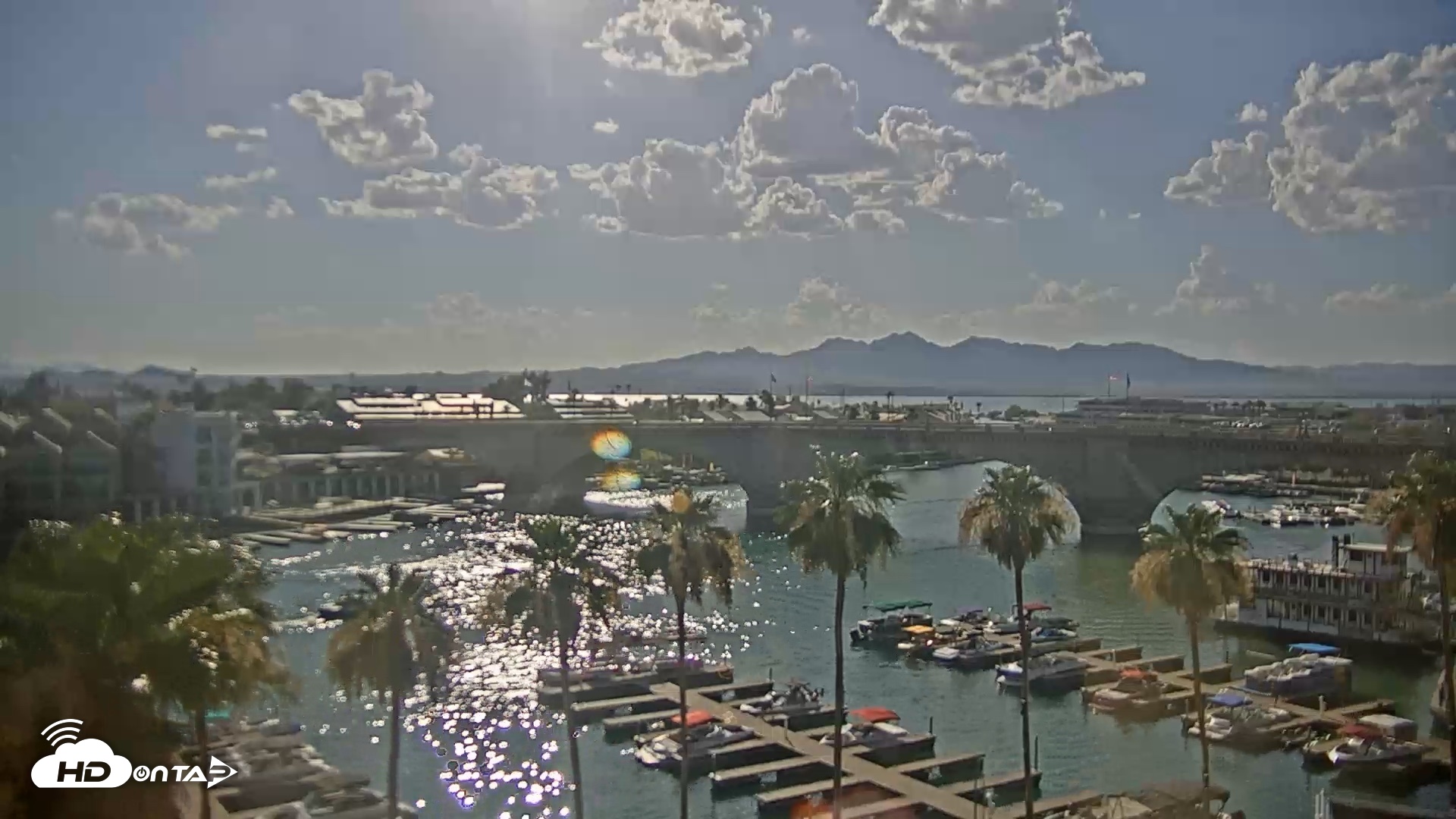 Snapshot of Lake Havasu London Bridge Live Webcam taken Jun 13, 2026, 5:23pm MST