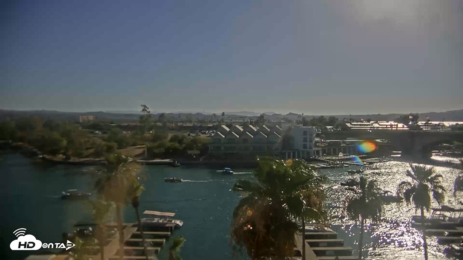 Snapshot of Lake Havasu London Bridge Live Webcam taken Jun 27, 2026, 5:37pm MST