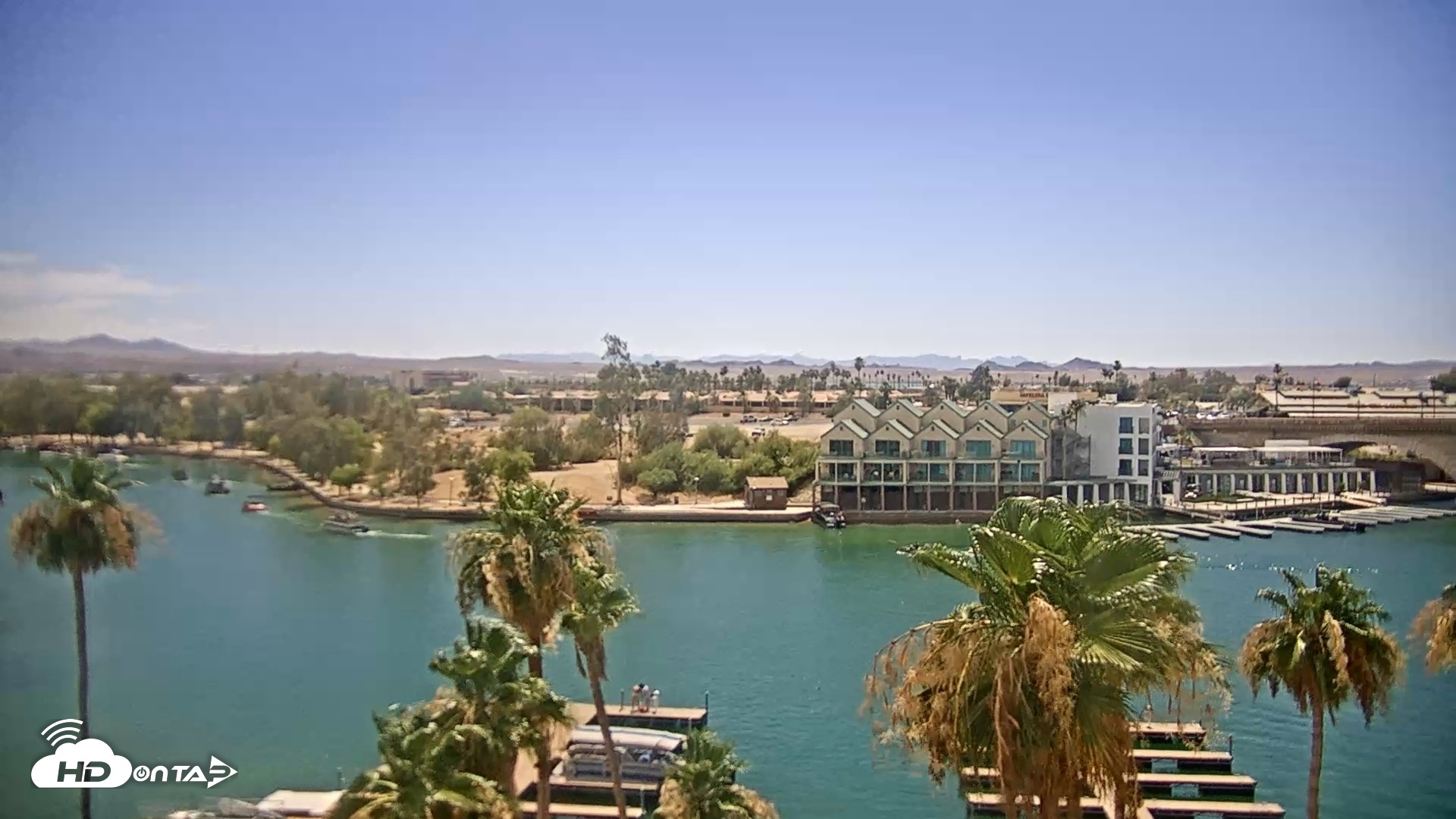 Snapshot of Lake Havasu London Bridge Live Webcam taken Jun 7, 2026, 2:53pm MST