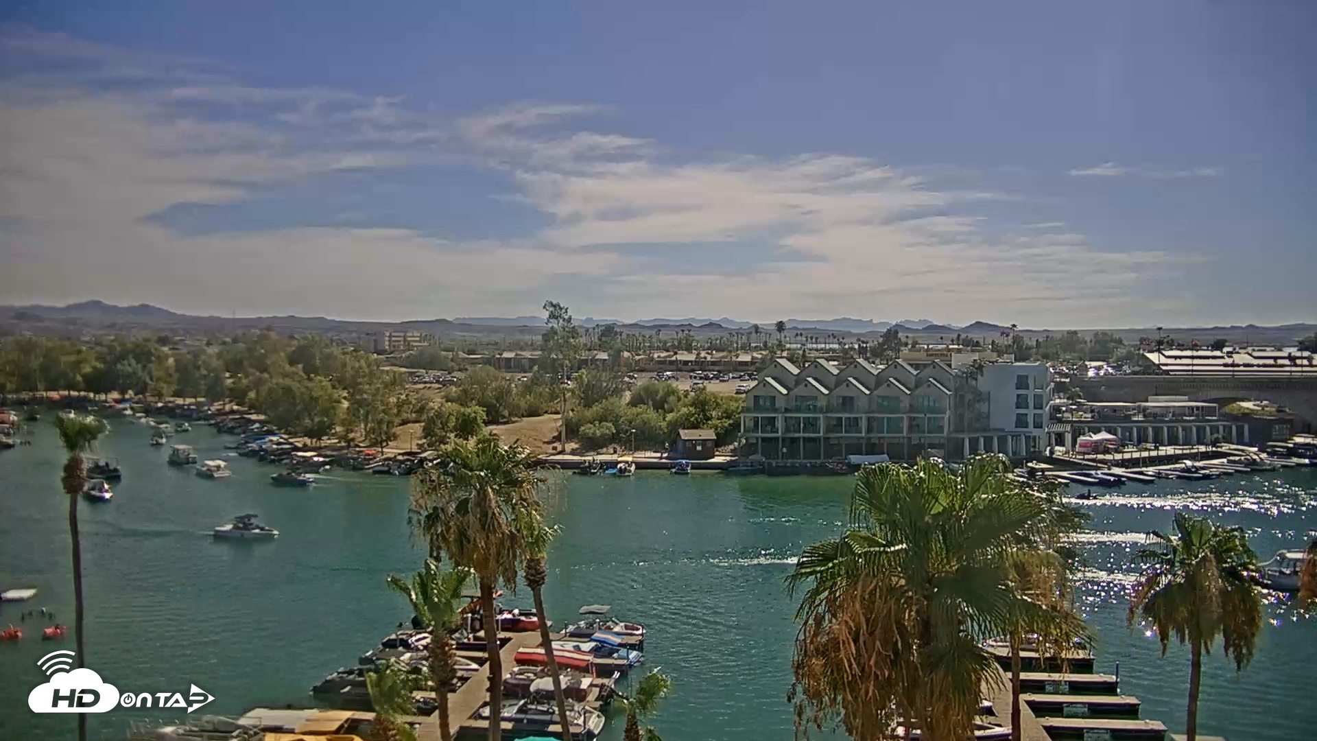 Snapshot of Lake Havasu London Bridge Live Webcam taken Jul 3, 2026, 4:29pm MST