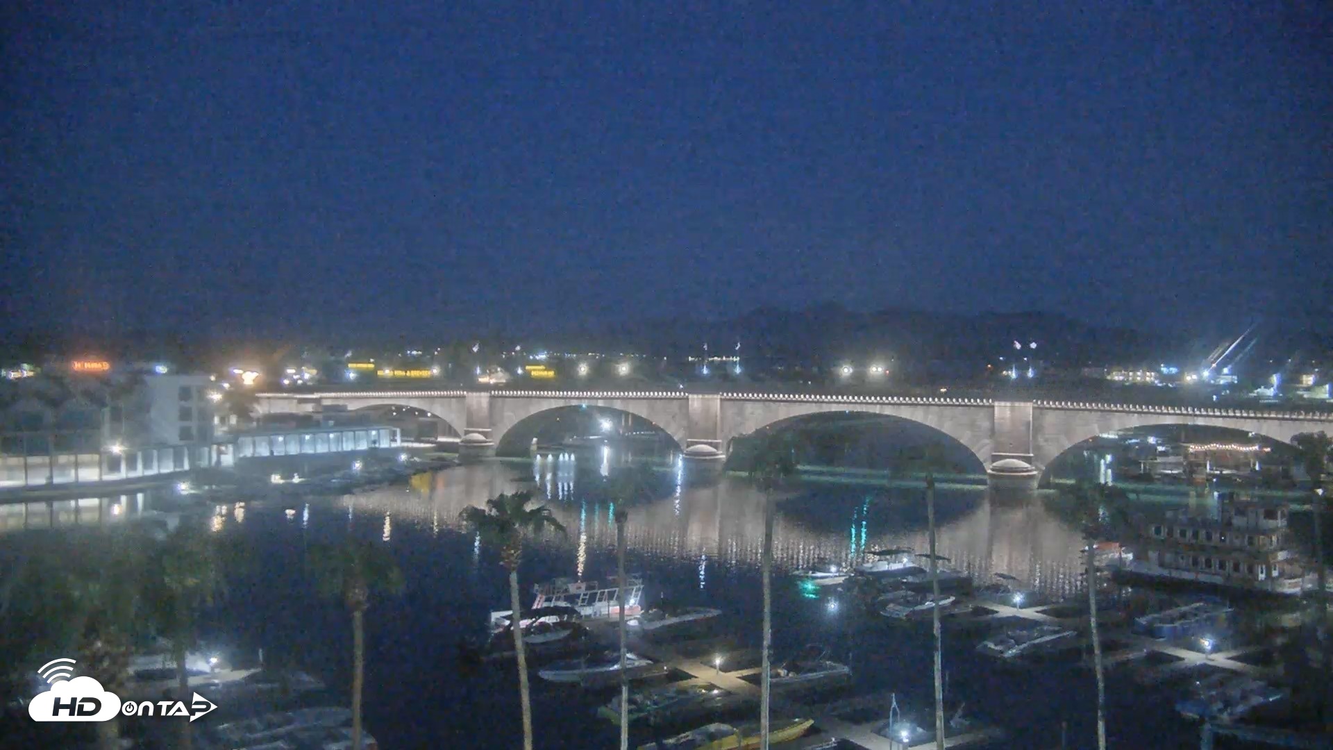 Snapshot of Lake Havasu London Bridge Live Webcam taken Sep 20, 2026, 5:45am MST