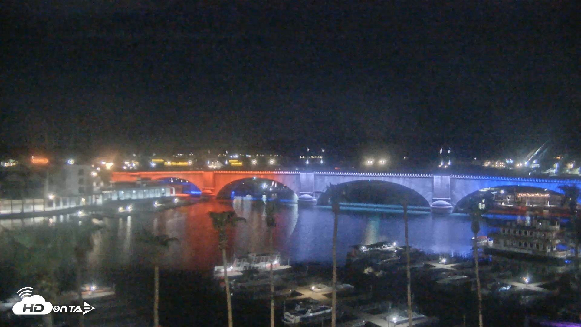 Snapshot of Lake Havasu London Bridge Live Webcam taken Jul 29, 2026, 4:25am MST