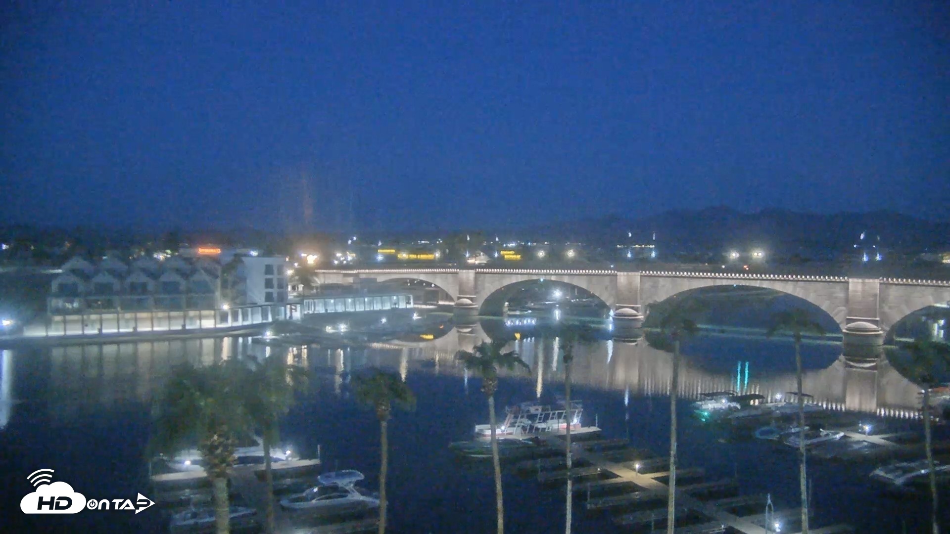 Snapshot of Lake Havasu London Bridge Live Webcam taken Sep 22, 2026, 5:51am MST