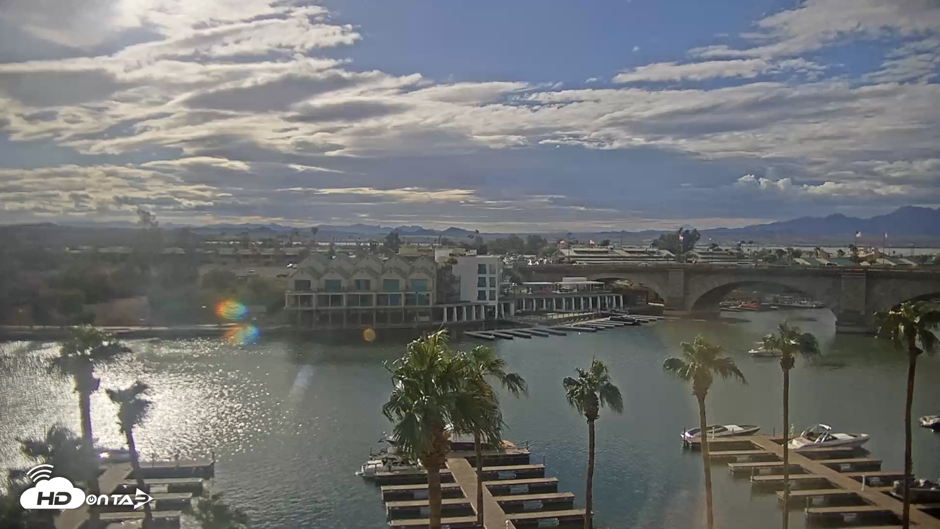 Snapshot of Lake Havasu London Bridge Live Webcam taken Oct 11, 2026, 4:00pm MST