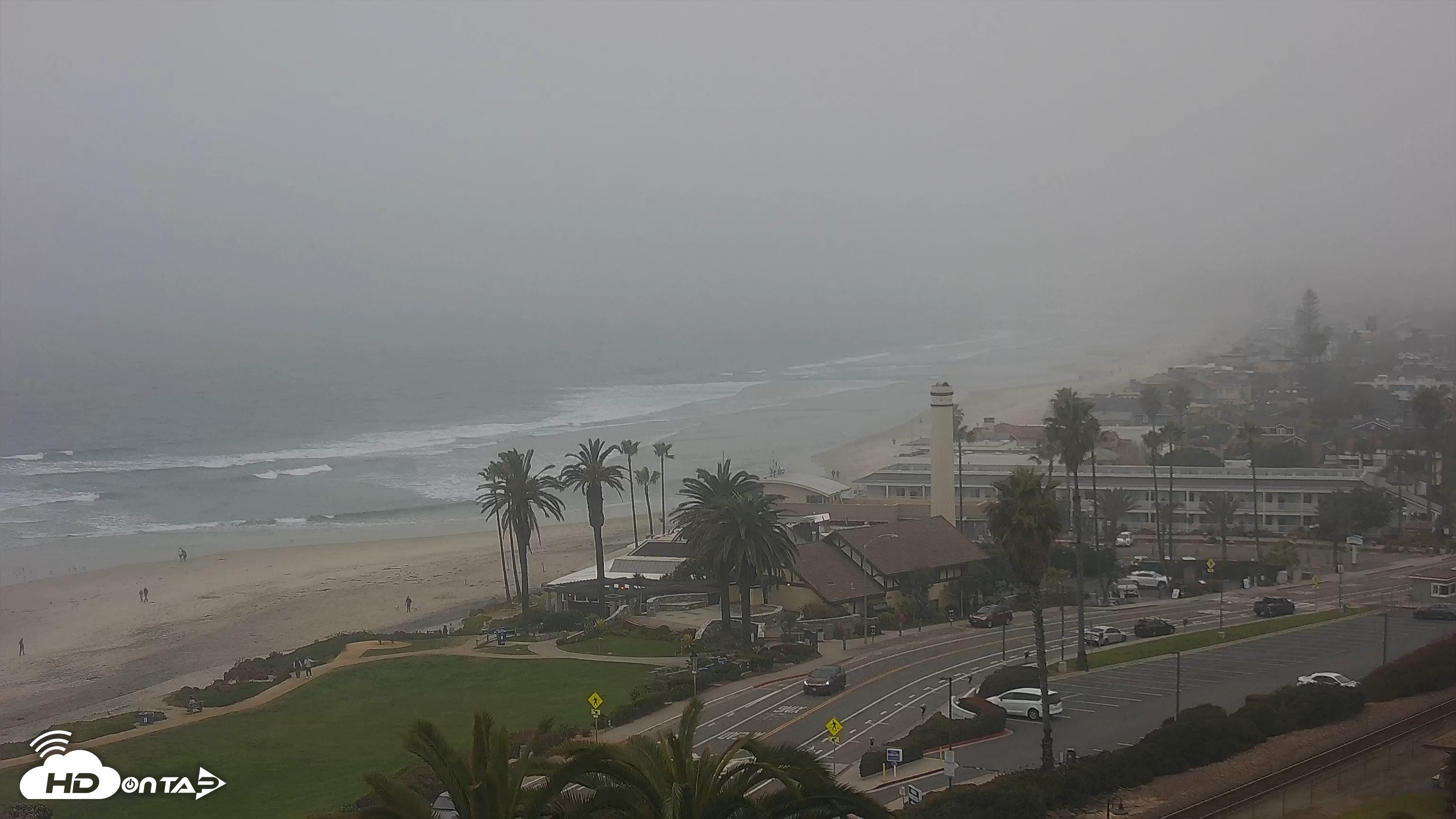 Snapshot of Del Mar Beach Overlook Live Webcam taken Feb 3, 2025, 4:36pm PST