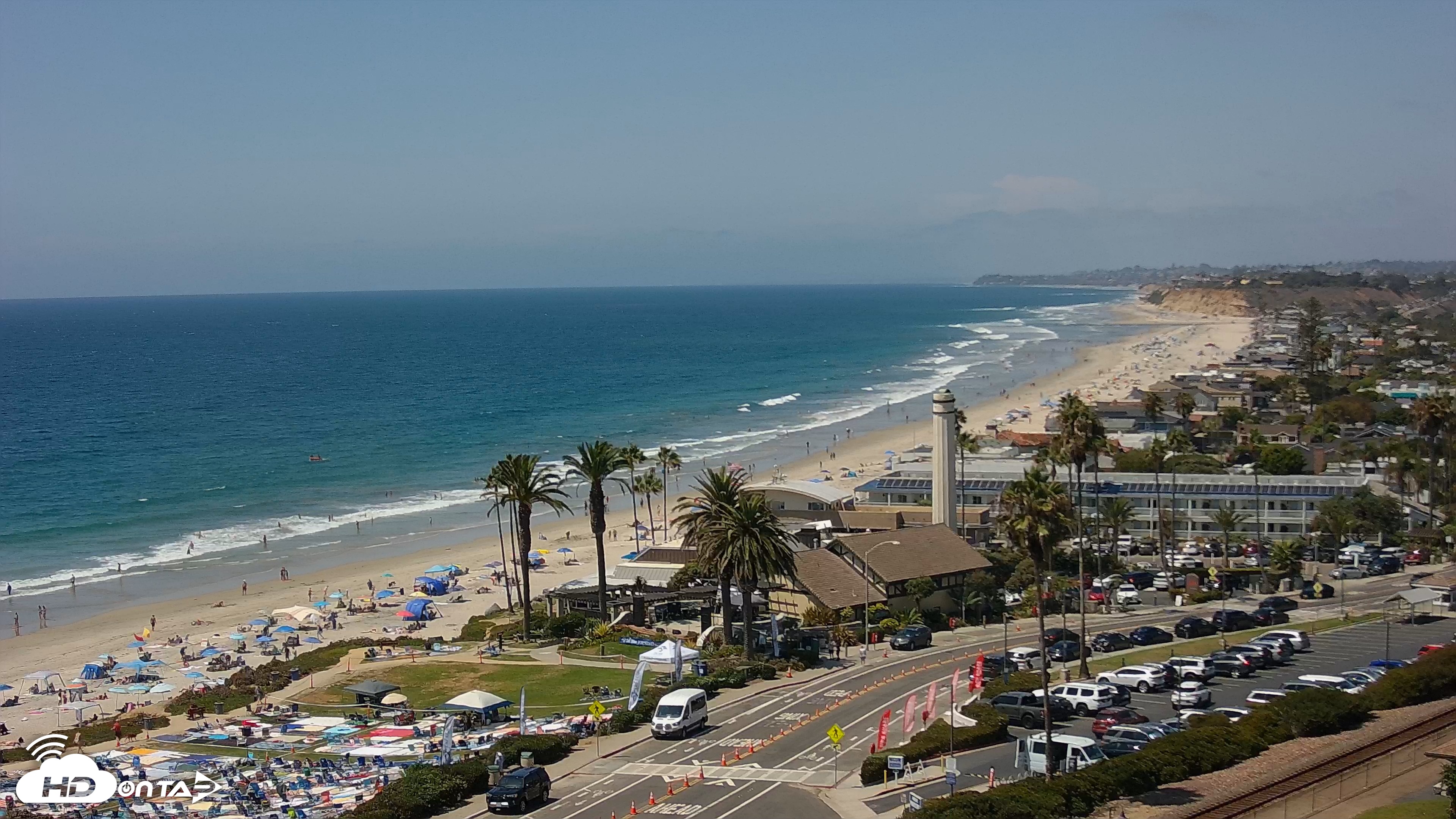 Snapshot of Del Mar Beach Overlook Live Webcam taken Aug 11, 2026, 2:19pm PDT