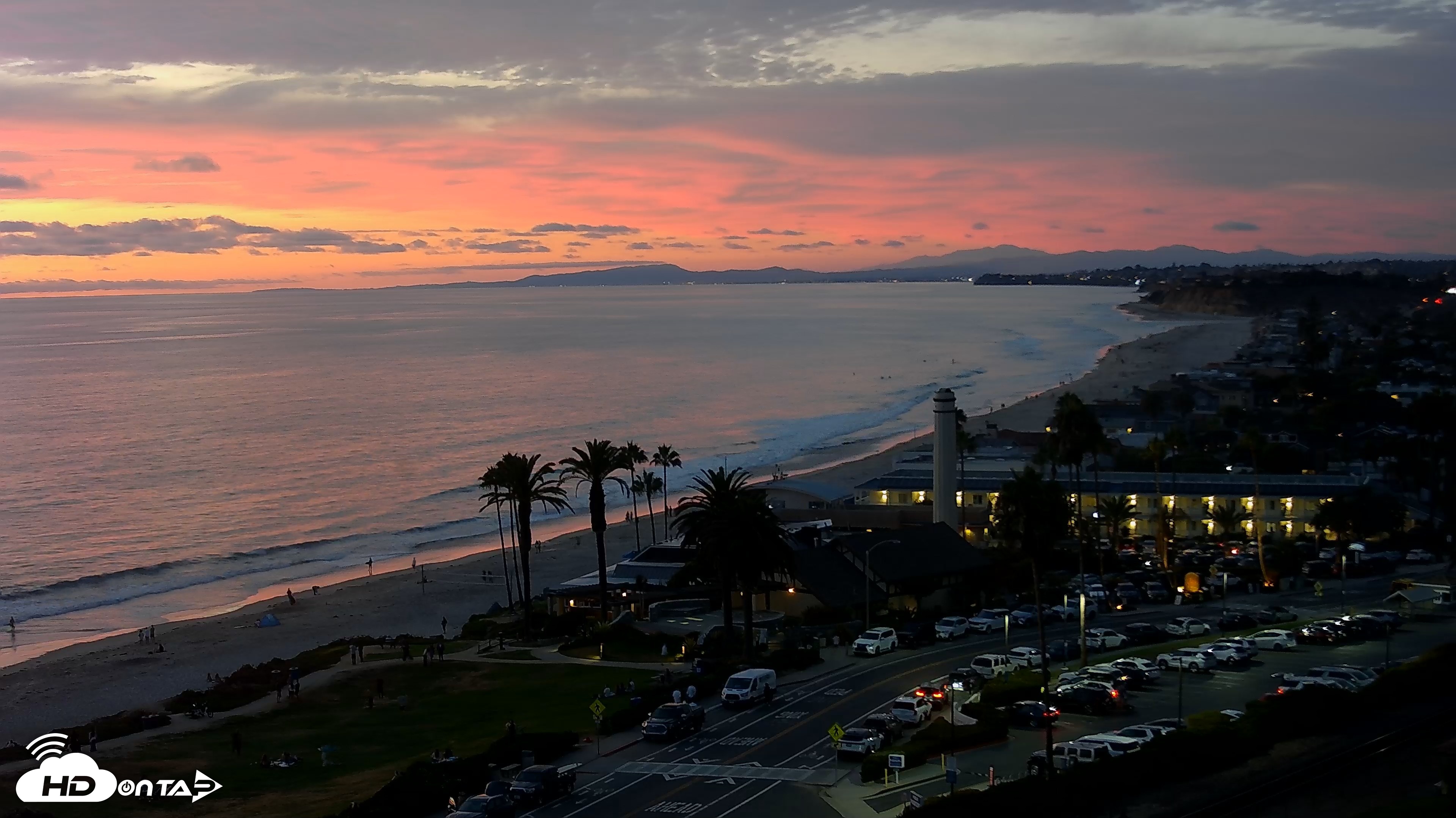 Snapshot of Del Mar Beach Overlook Live Webcam taken Aug 13, 2026, 7:53pm PDT