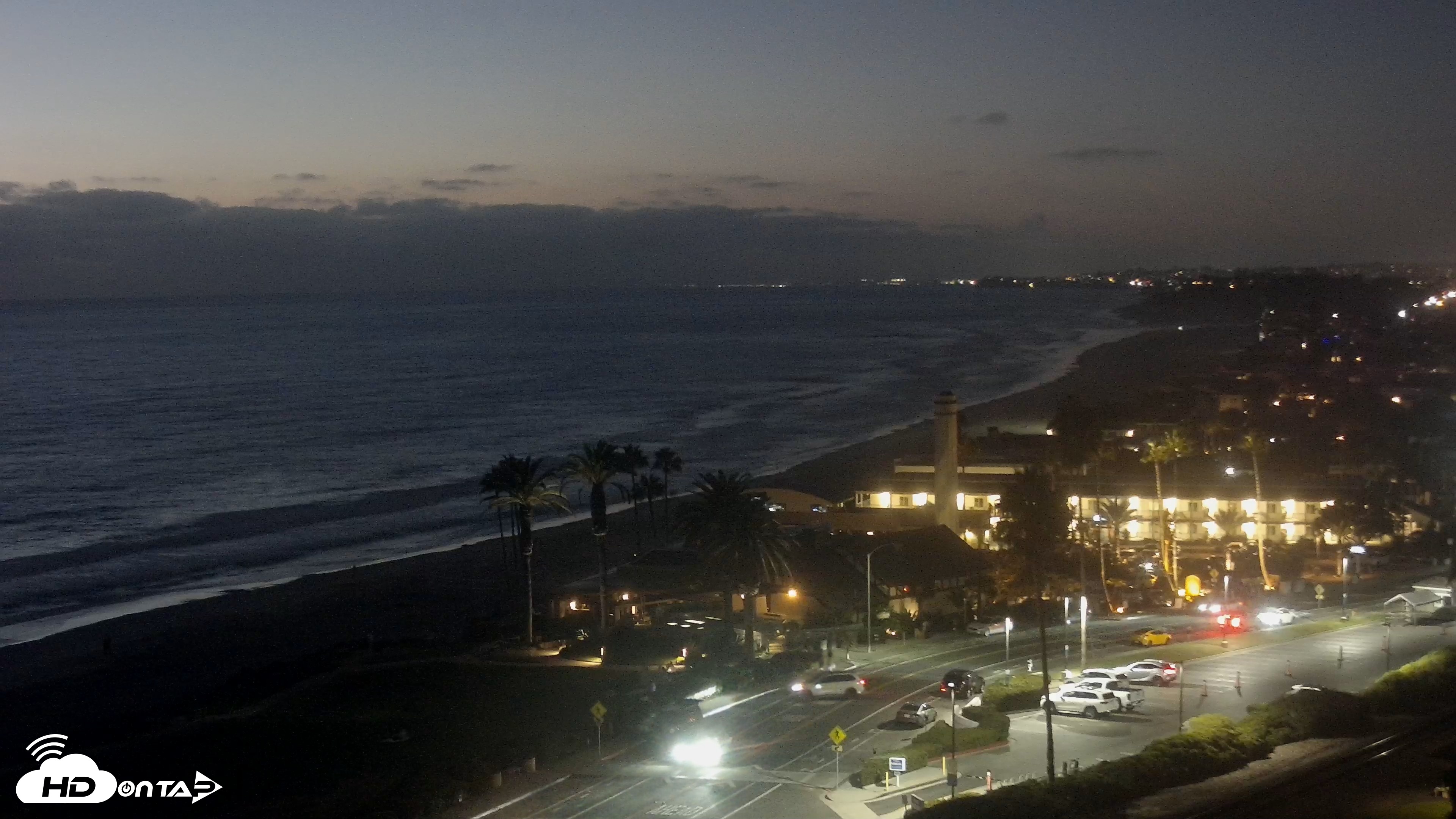 Snapshot of Del Mar Beach Overlook Live Webcam taken Aug 31, 2026, 7:53pm PDT