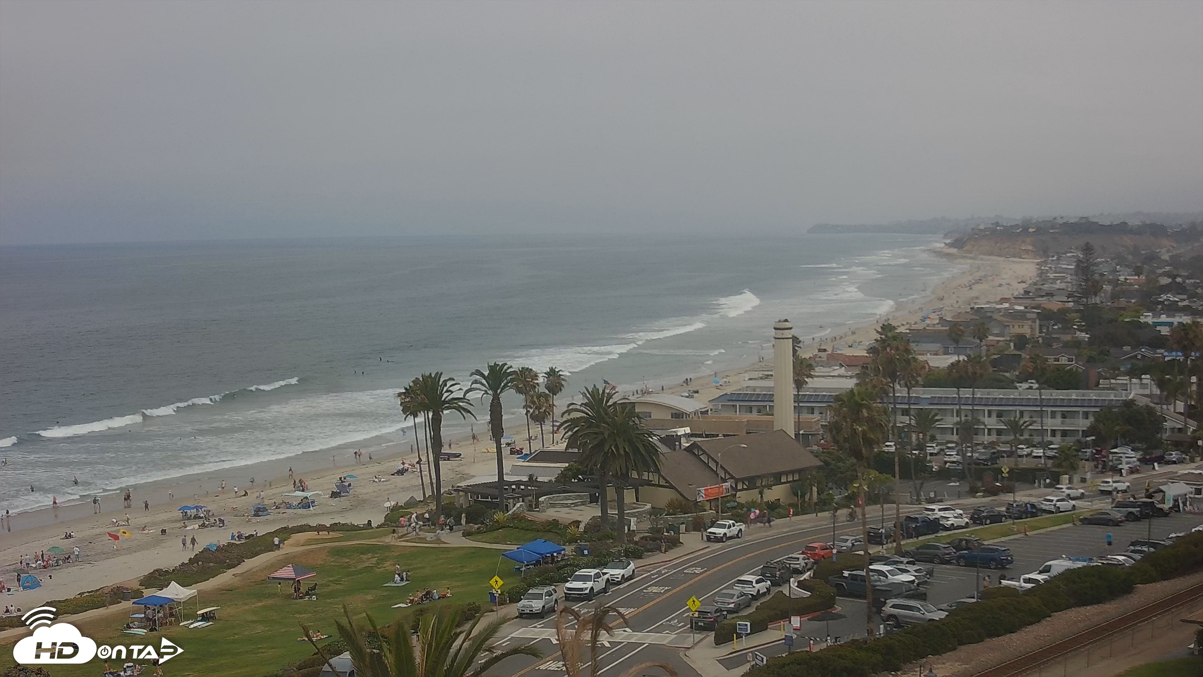 Snapshot of Del Mar Beach Overlook Live Webcam taken Jun 13, 2026, 10:37am PDT