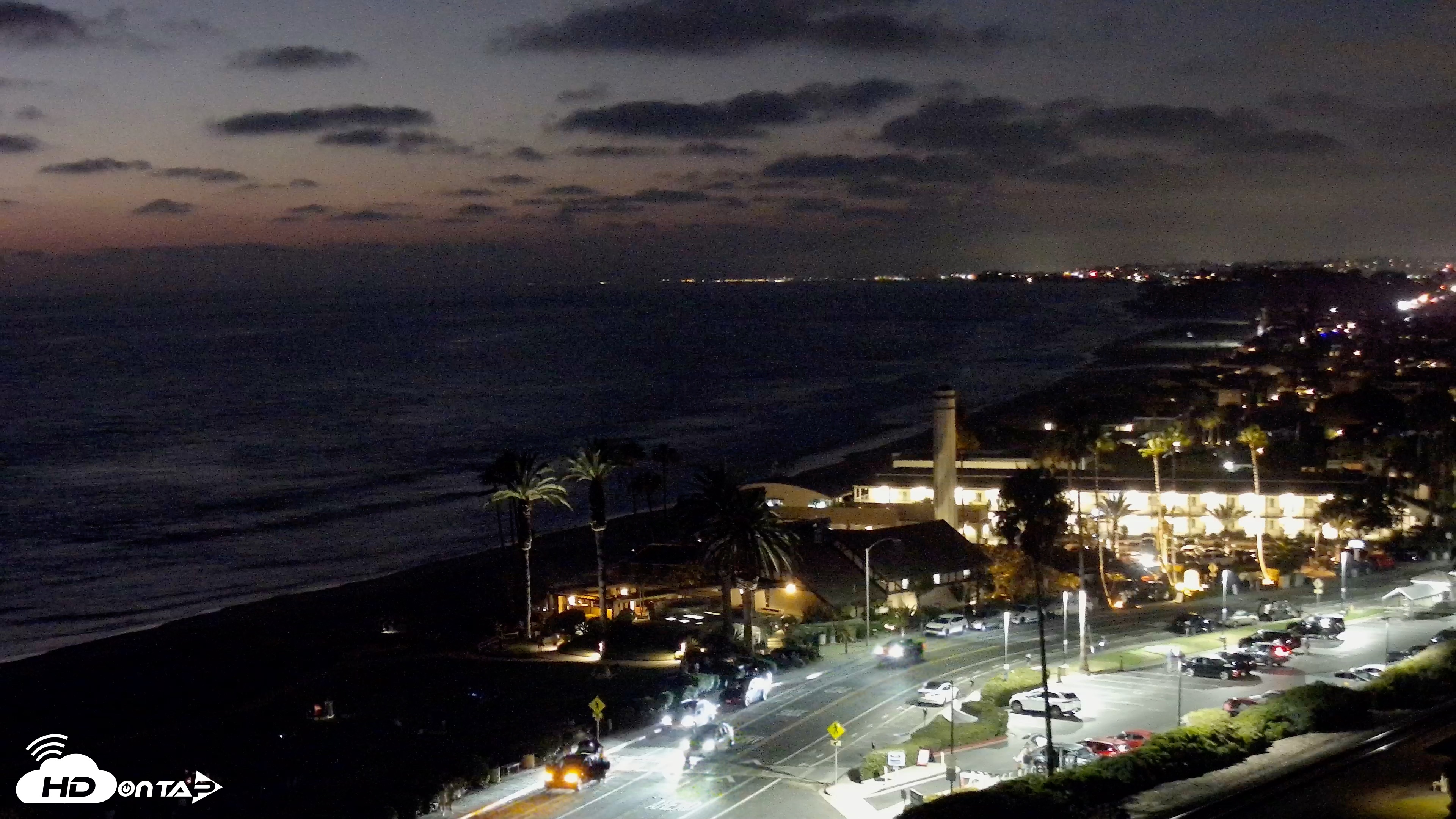 Snapshot of Del Mar Beach Overlook Live Webcam taken Aug 7, 2026, 8:30pm PDT