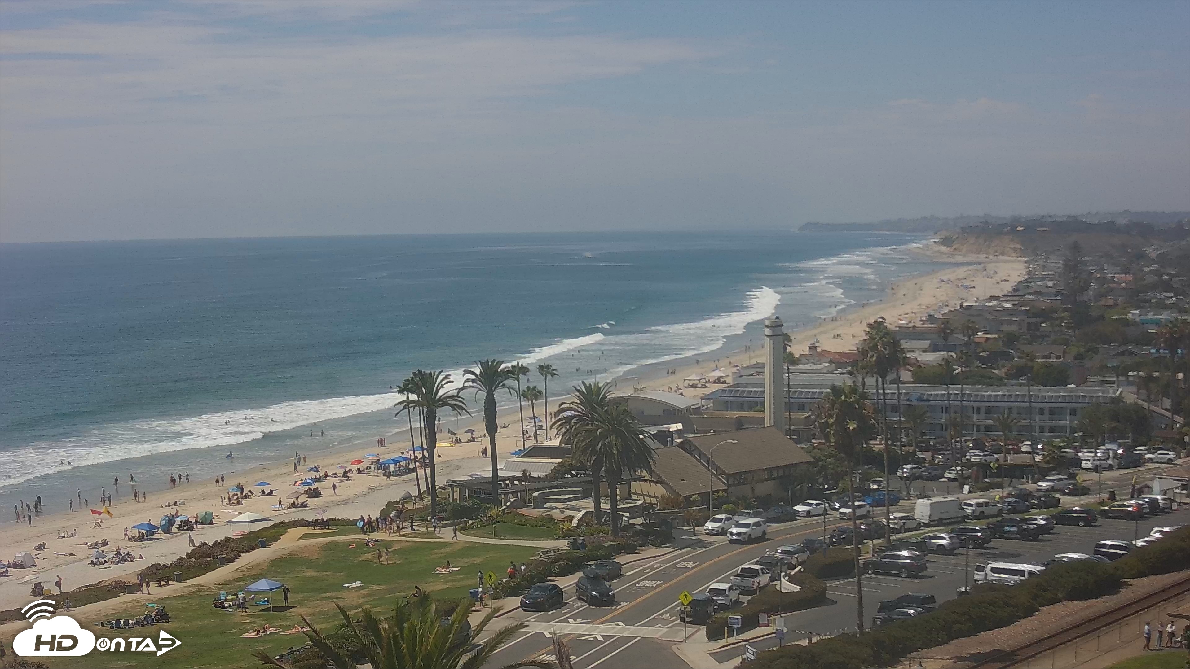 Snapshot of Del Mar Beach Overlook Live Webcam taken Jul 13, 2026, 3:04pm PDT