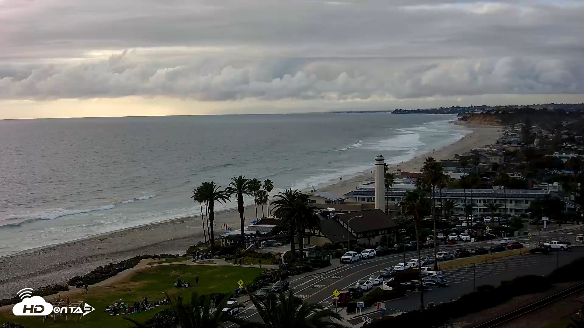Snapshot of Del Mar Beach Overlook Live Webcam taken Apr 12, 2026, 6:31pm PDT