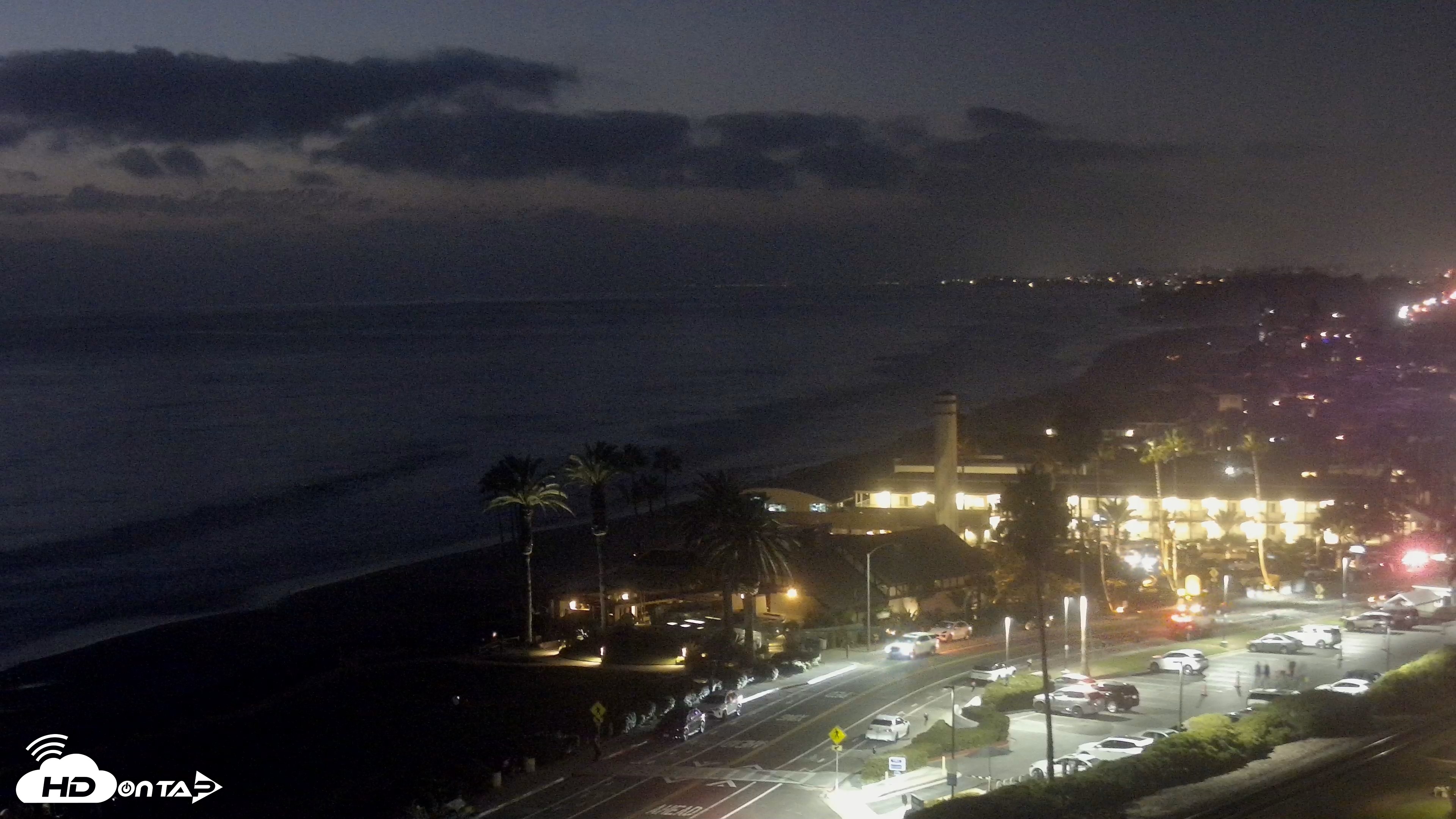 Snapshot of Del Mar Beach Overlook Live Webcam taken Aug 30, 2026, 7:58pm PDT
