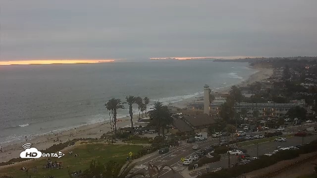 Snapshot of Del Mar Beach Overlook Live Webcam taken Jun 27, 2026, 7:44pm PDT