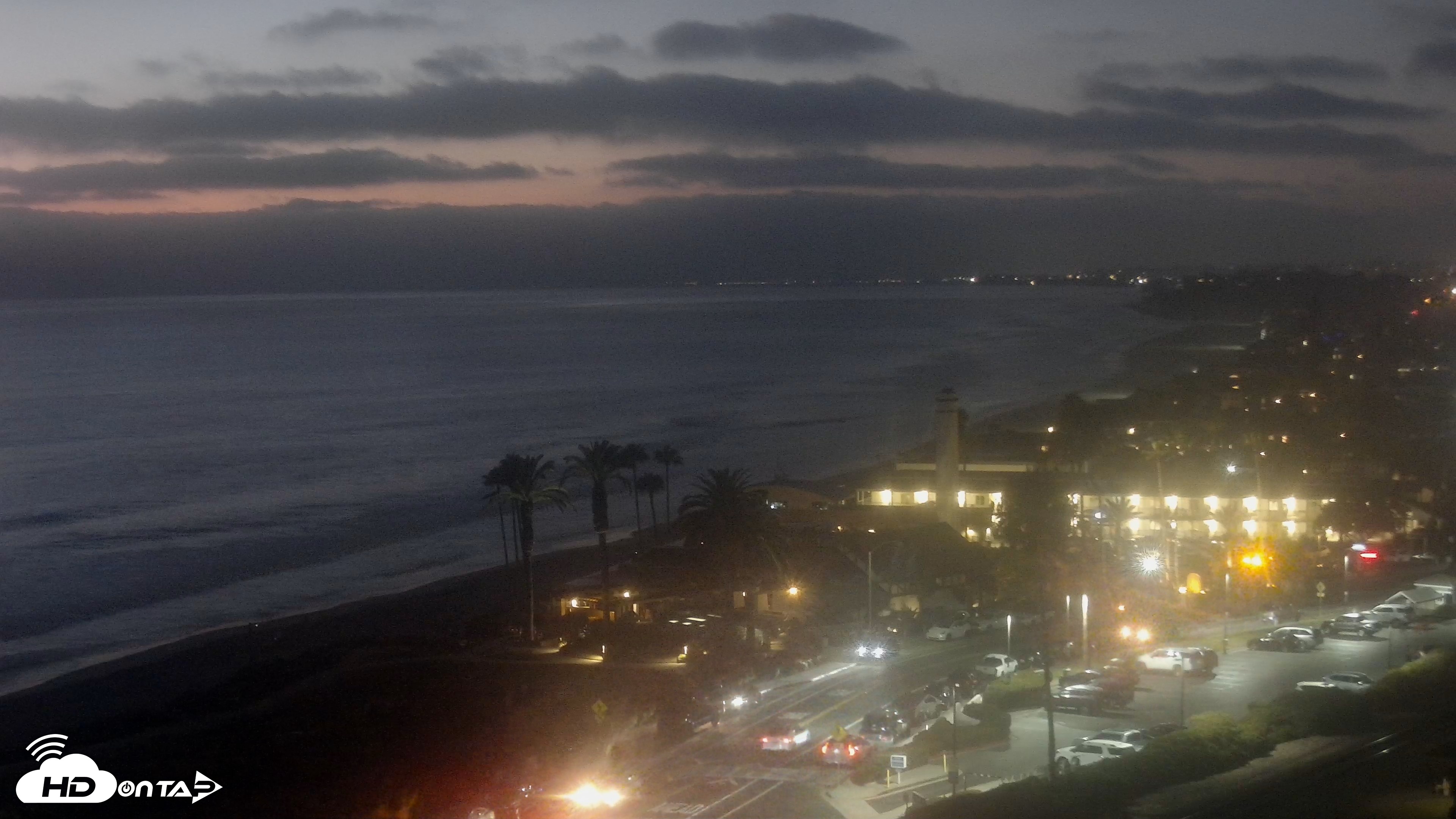 Snapshot of Del Mar Beach Overlook Live Webcam taken Jul 30, 2026, 8:29pm PDT