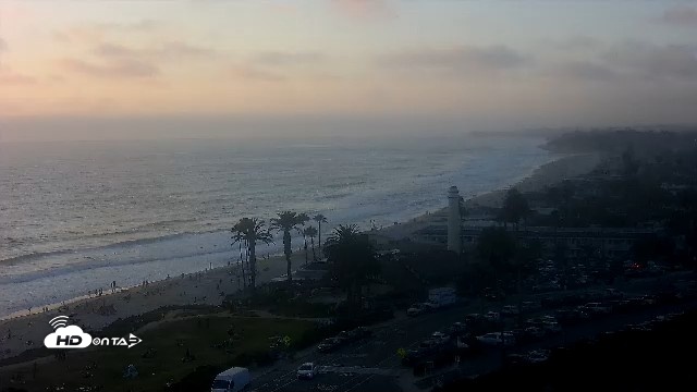 Snapshot of Del Mar Beach Overlook Live Webcam taken Jul 23, 2026, 7:42pm PDT