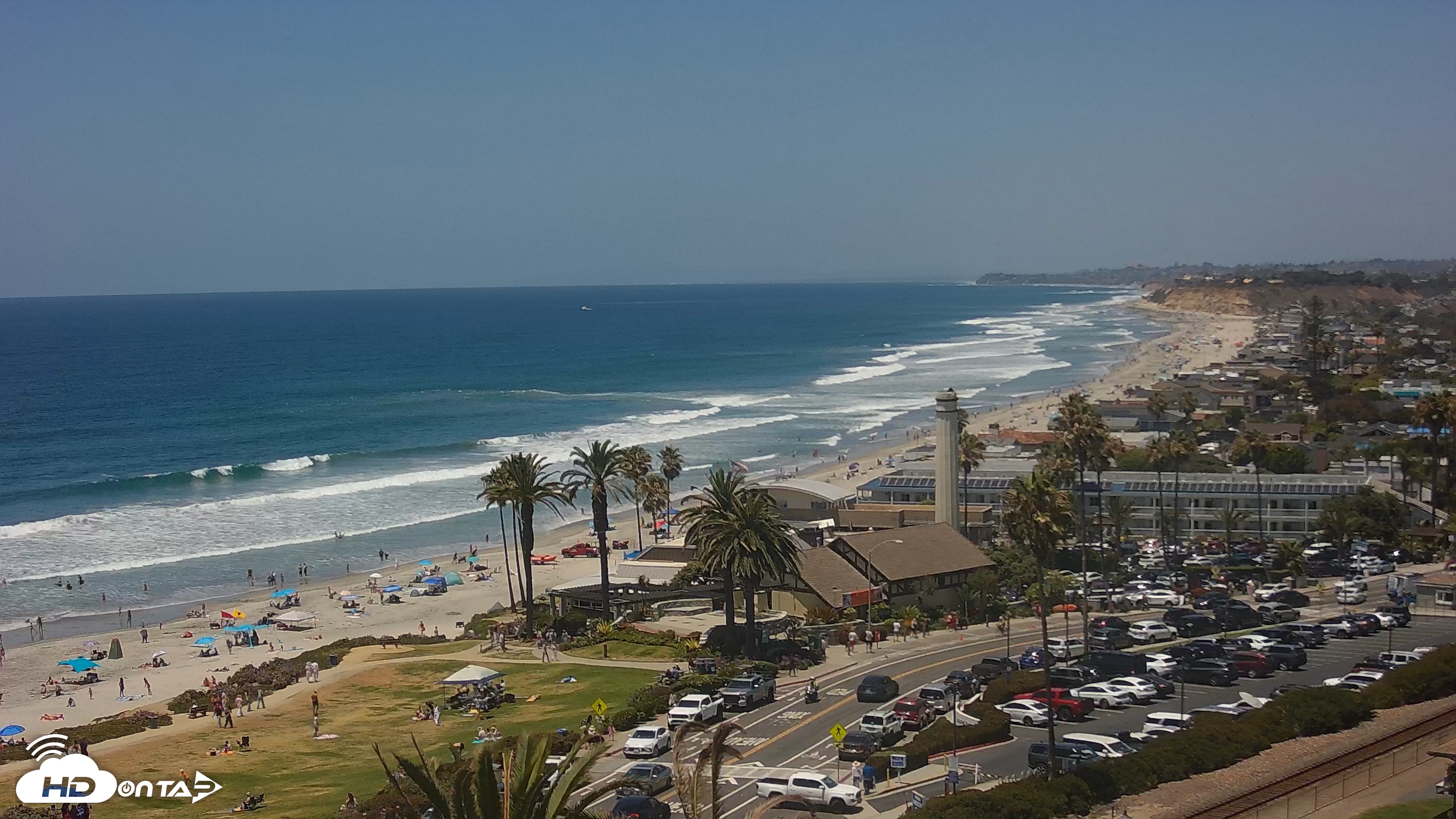 Snapshot of Del Mar Beach Overlook Live Webcam taken Jun 7, 2026, 1:16pm PDT