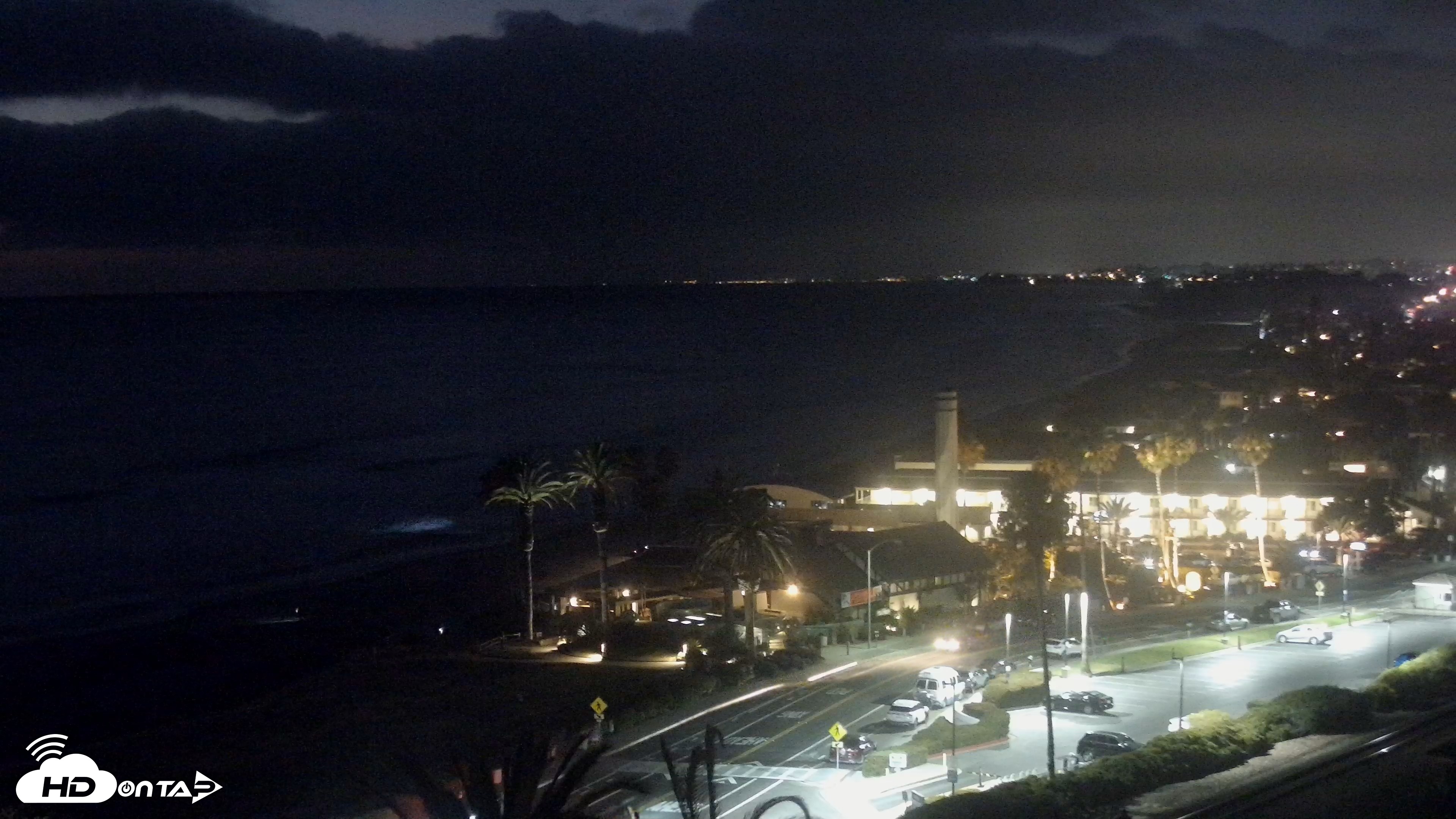 Snapshot of Del Mar Beach Overlook Live Webcam taken Jun 8, 2026, 8:50pm PDT