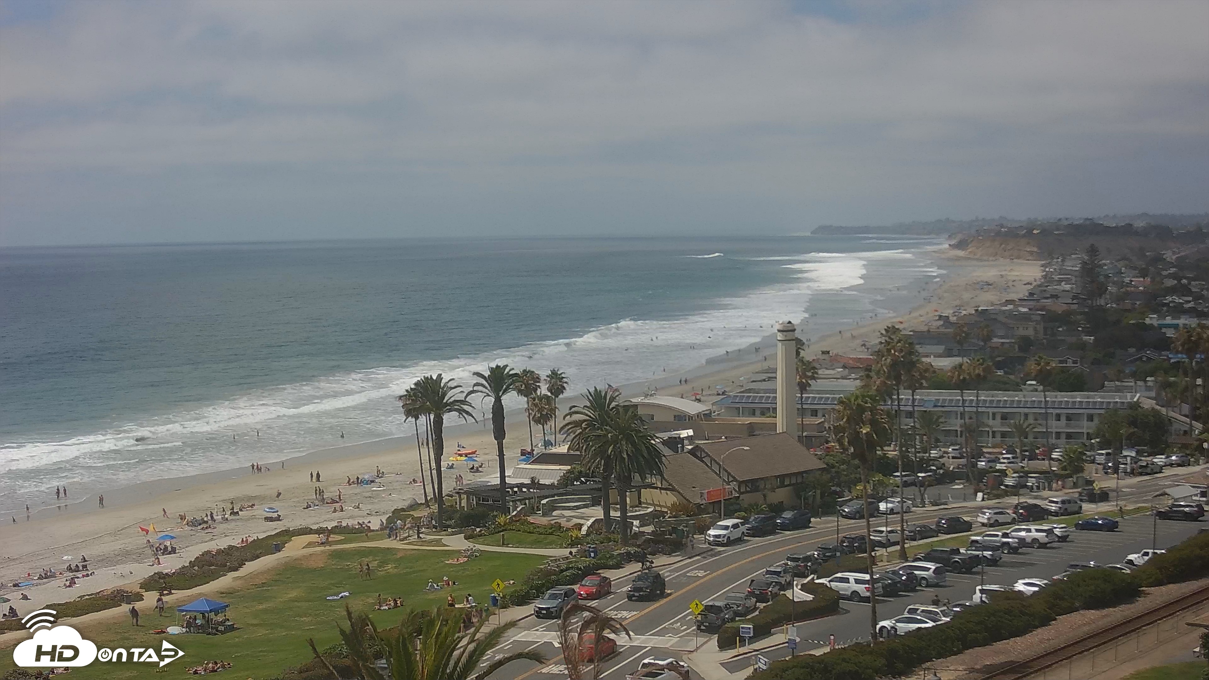 Snapshot of Del Mar Beach Overlook Live Webcam taken Jun 16, 2026, 2:59pm PDT