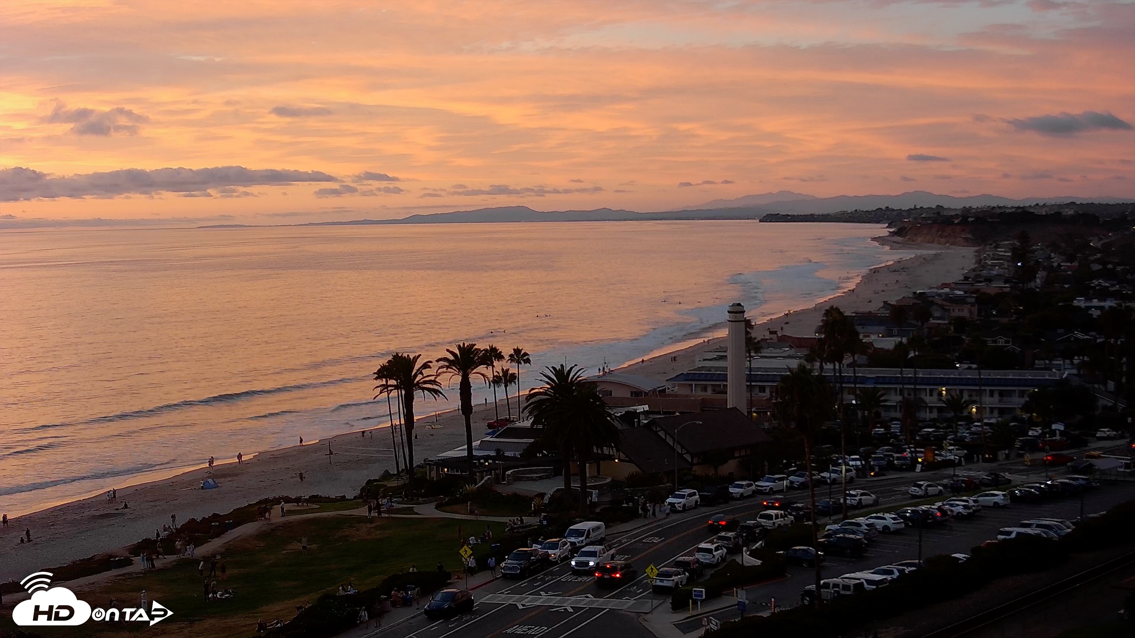 Snapshot of Del Mar Beach Overlook Live Webcam taken Aug 13, 2026, 7:42pm PDT