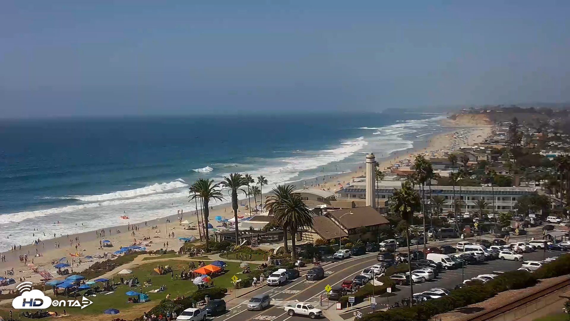 Snapshot of Del Mar Beach Overlook Live Webcam taken Aug 30, 2026, 2:30pm PDT