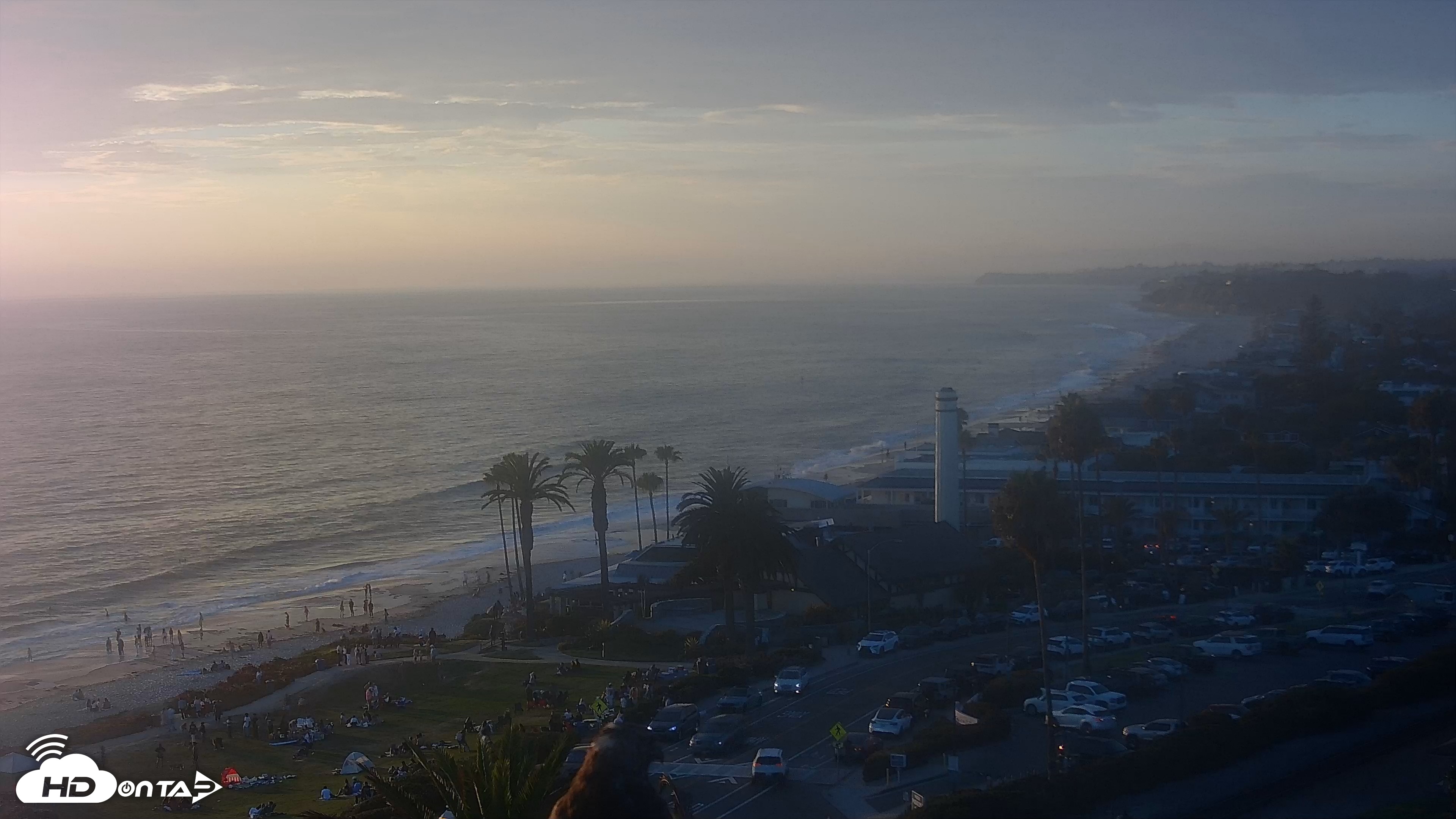 Snapshot of Del Mar Beach Overlook Live Webcam taken Jul 12, 2026, 7:41pm PDT