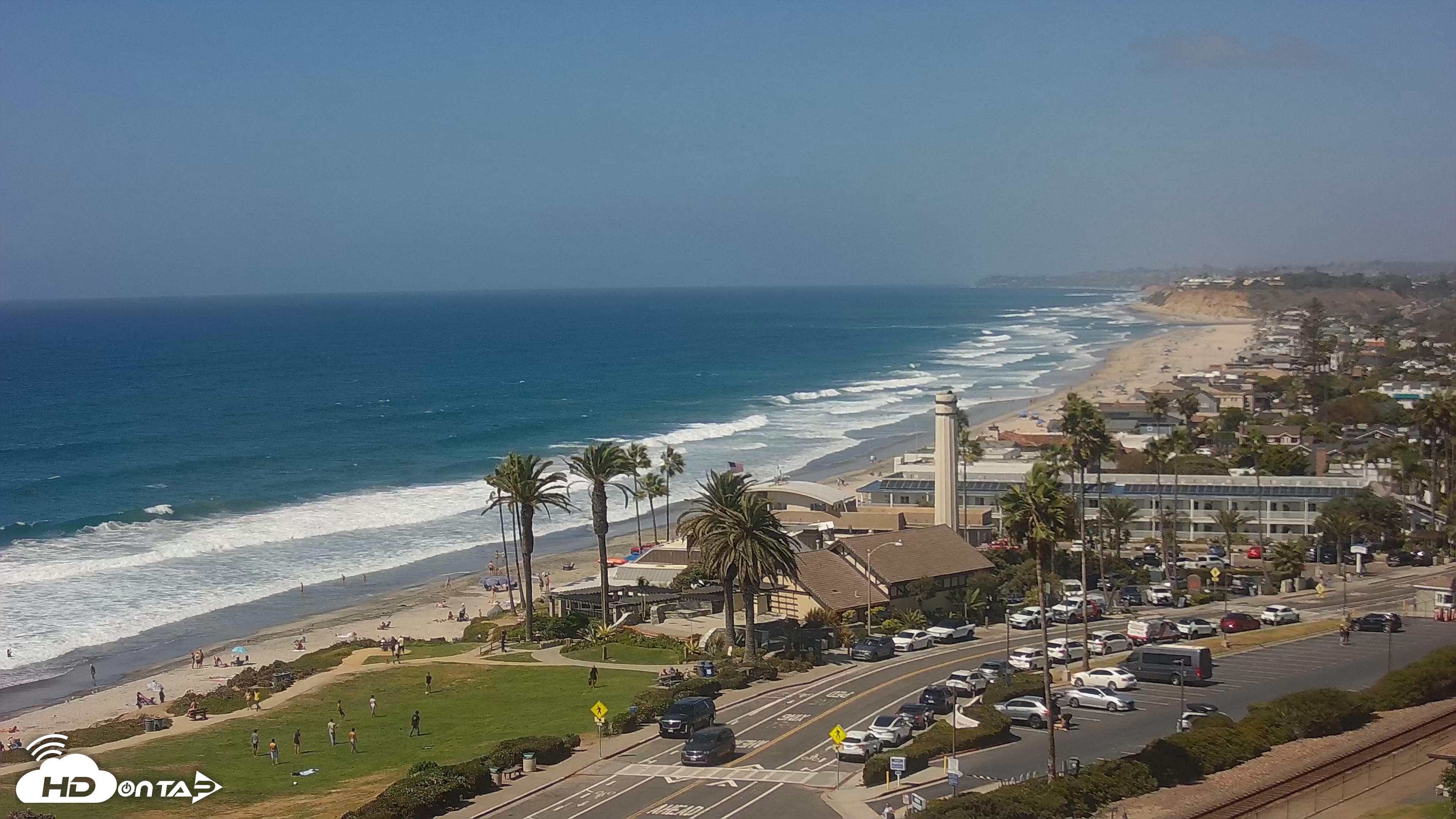 Snapshot of Del Mar Beach Overlook Live Webcam taken Sep 14, 2026, 1:49pm PDT