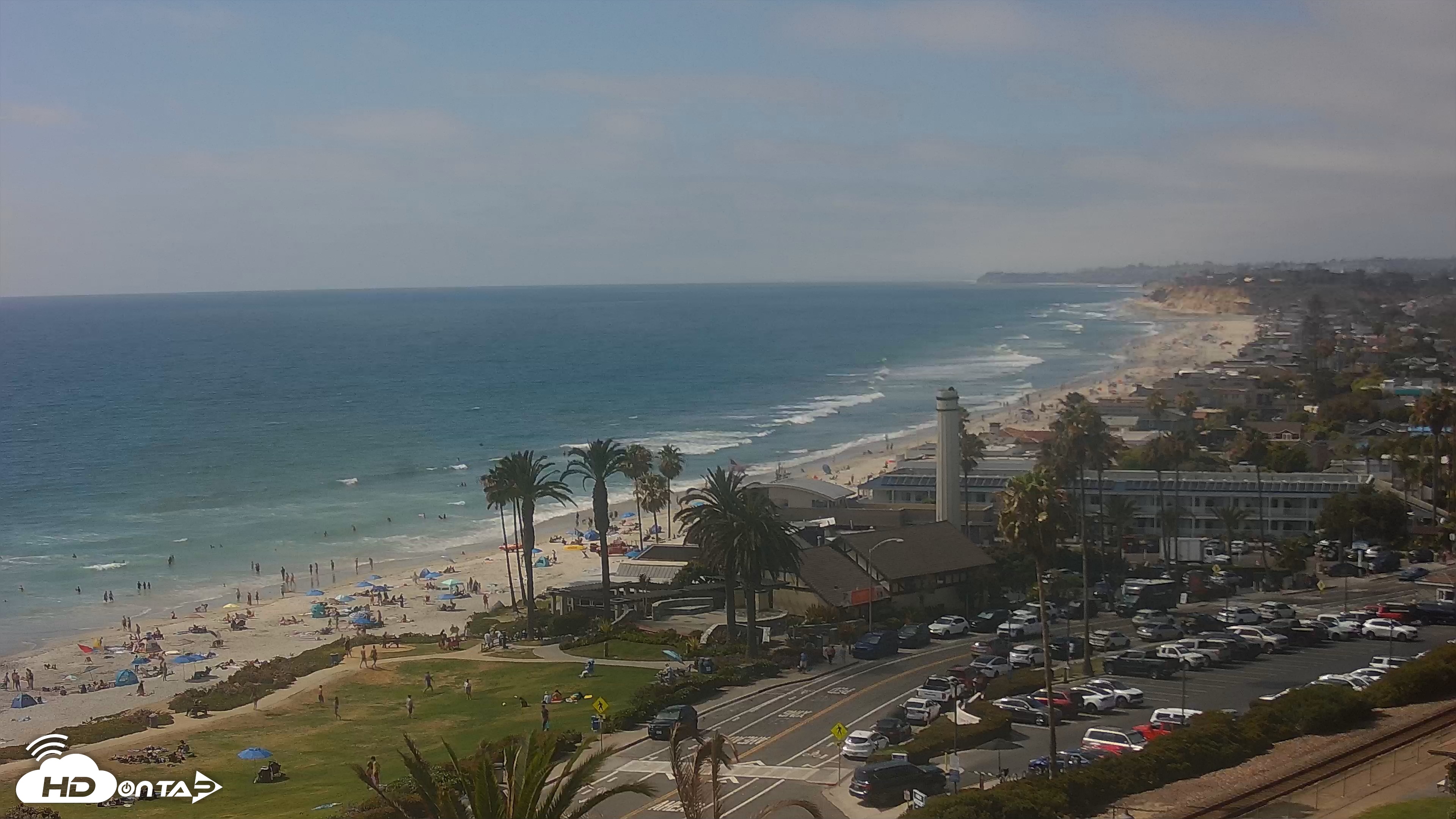 Snapshot of Del Mar Beach Overlook Live Webcam taken Jun 12, 2026, 3:45pm PDT
