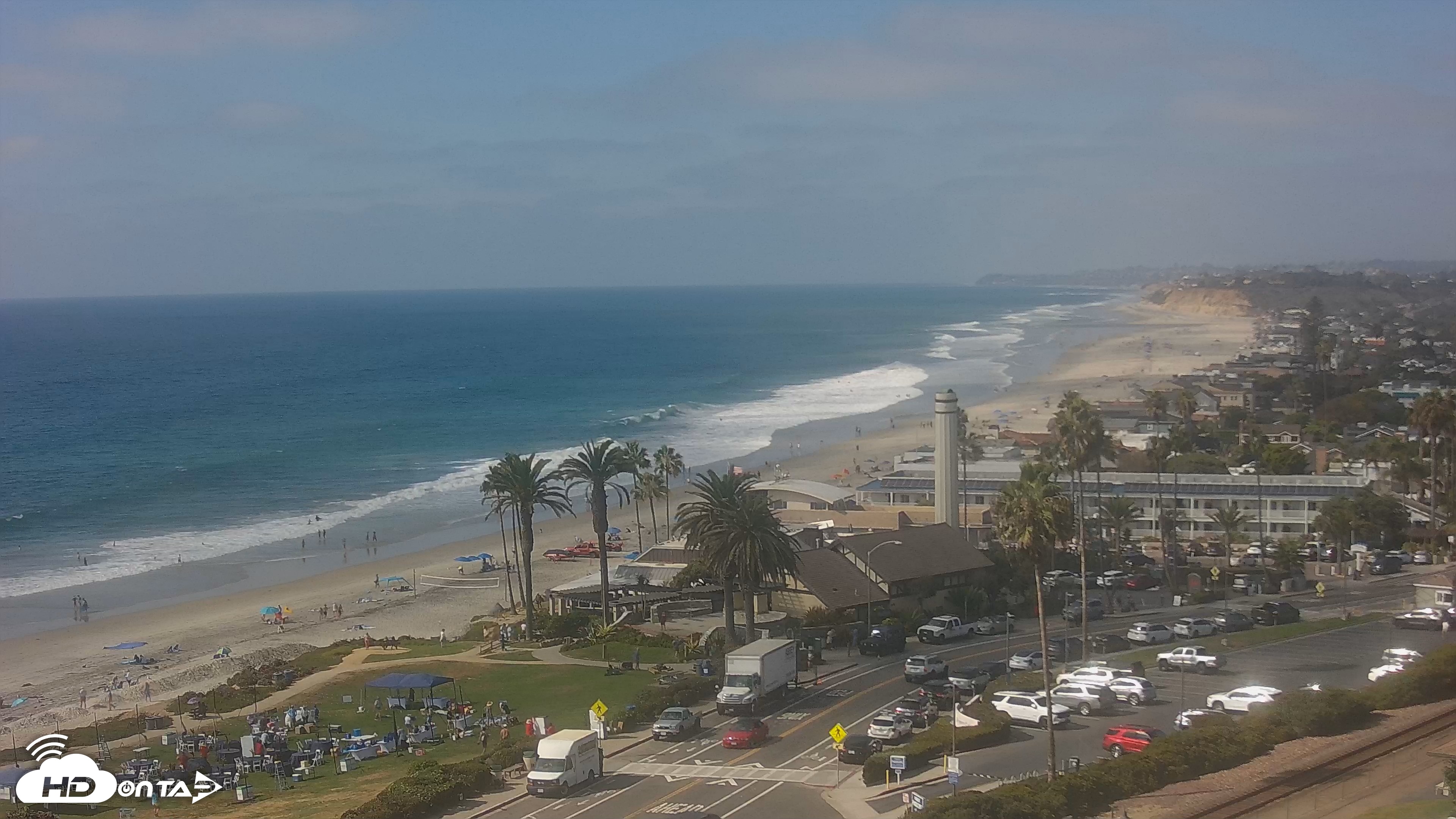 Snapshot of Del Mar Beach Overlook Live Webcam taken Sep 25, 2026, 3:05pm PDT