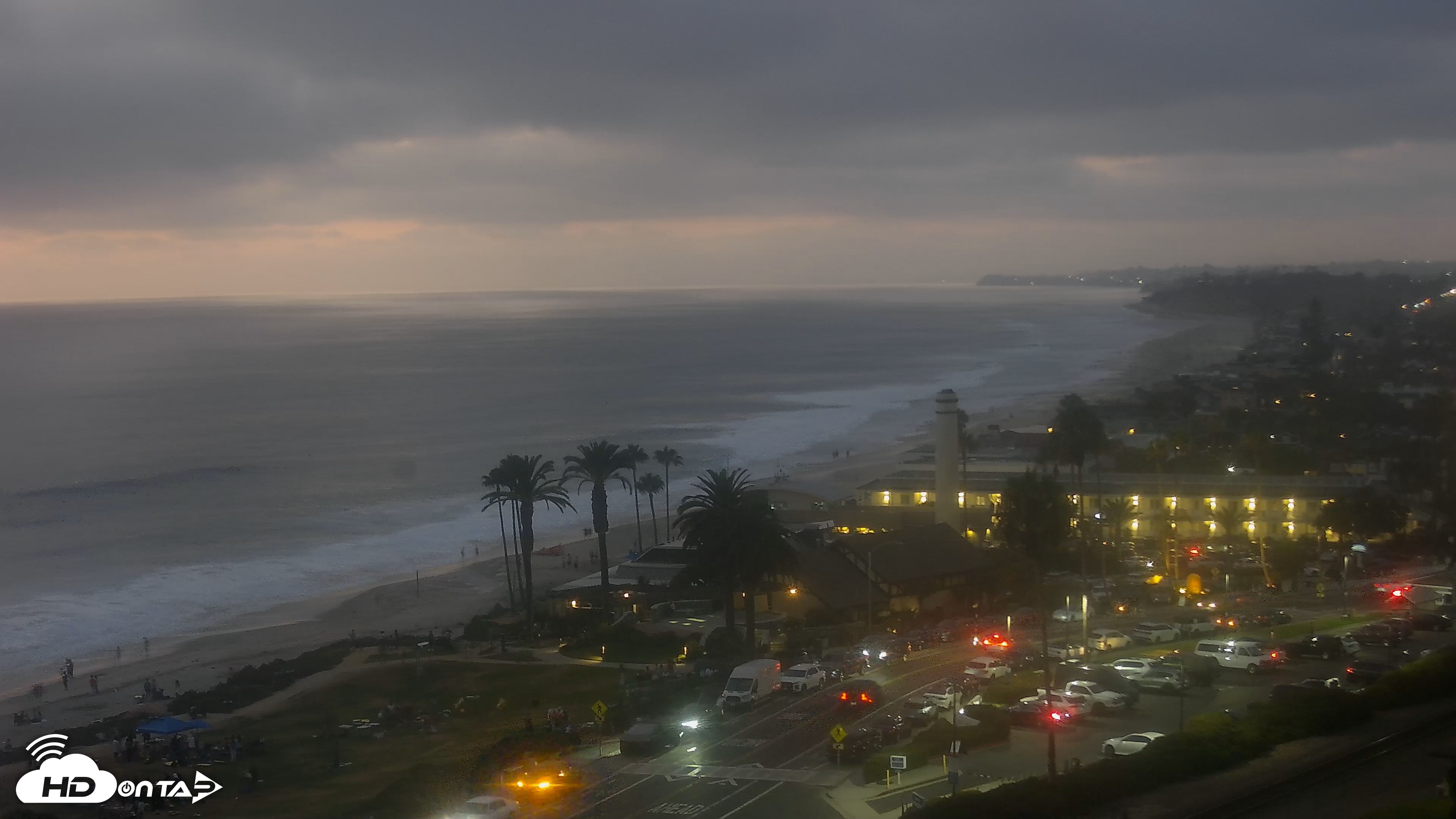 Snapshot of Del Mar Beach Overlook Live Webcam taken Jul 26, 2026, 8:14pm PDT