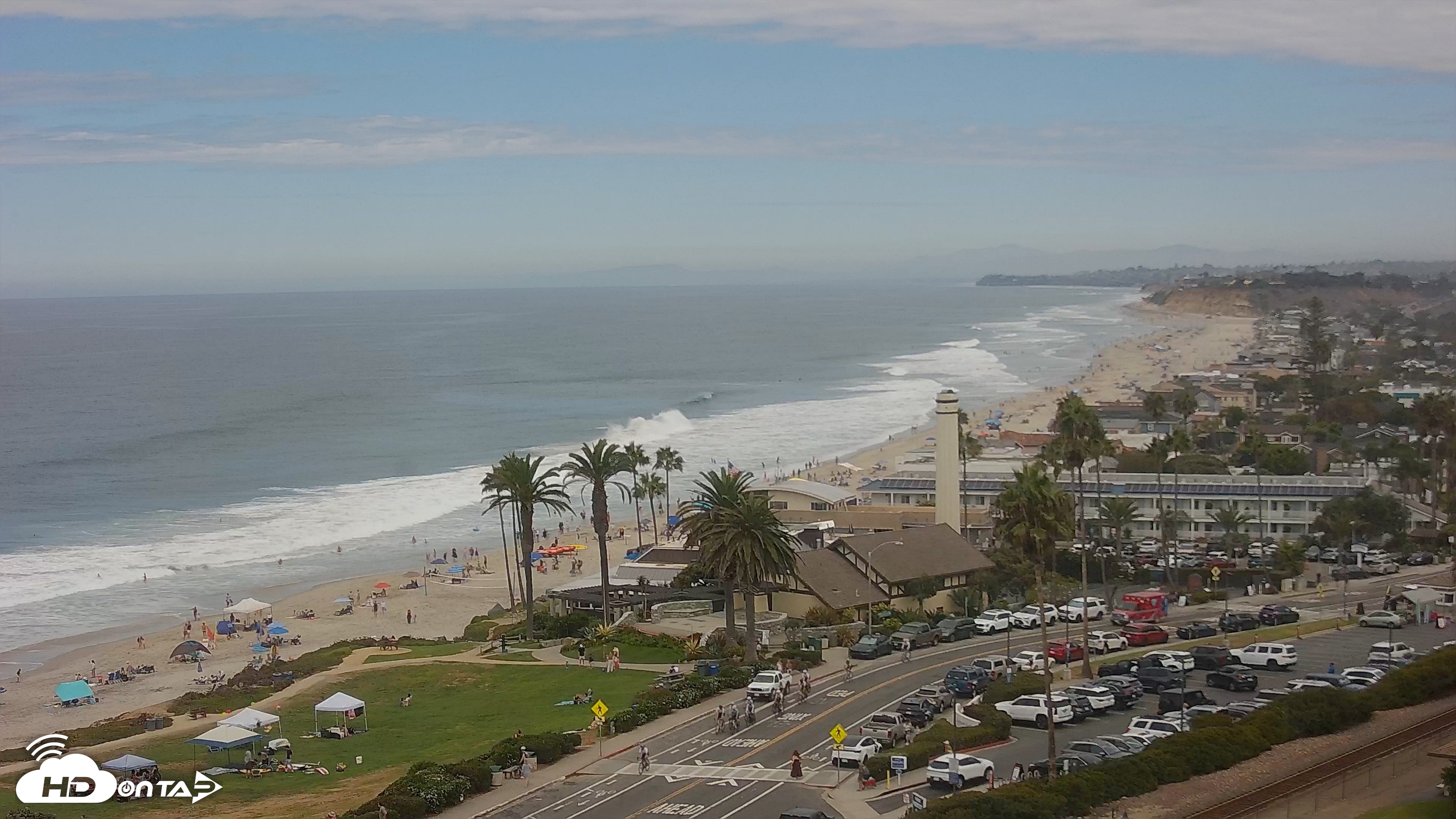 Snapshot of Del Mar Beach Overlook Live Webcam taken Sep 5, 2026, 10:49am PDT