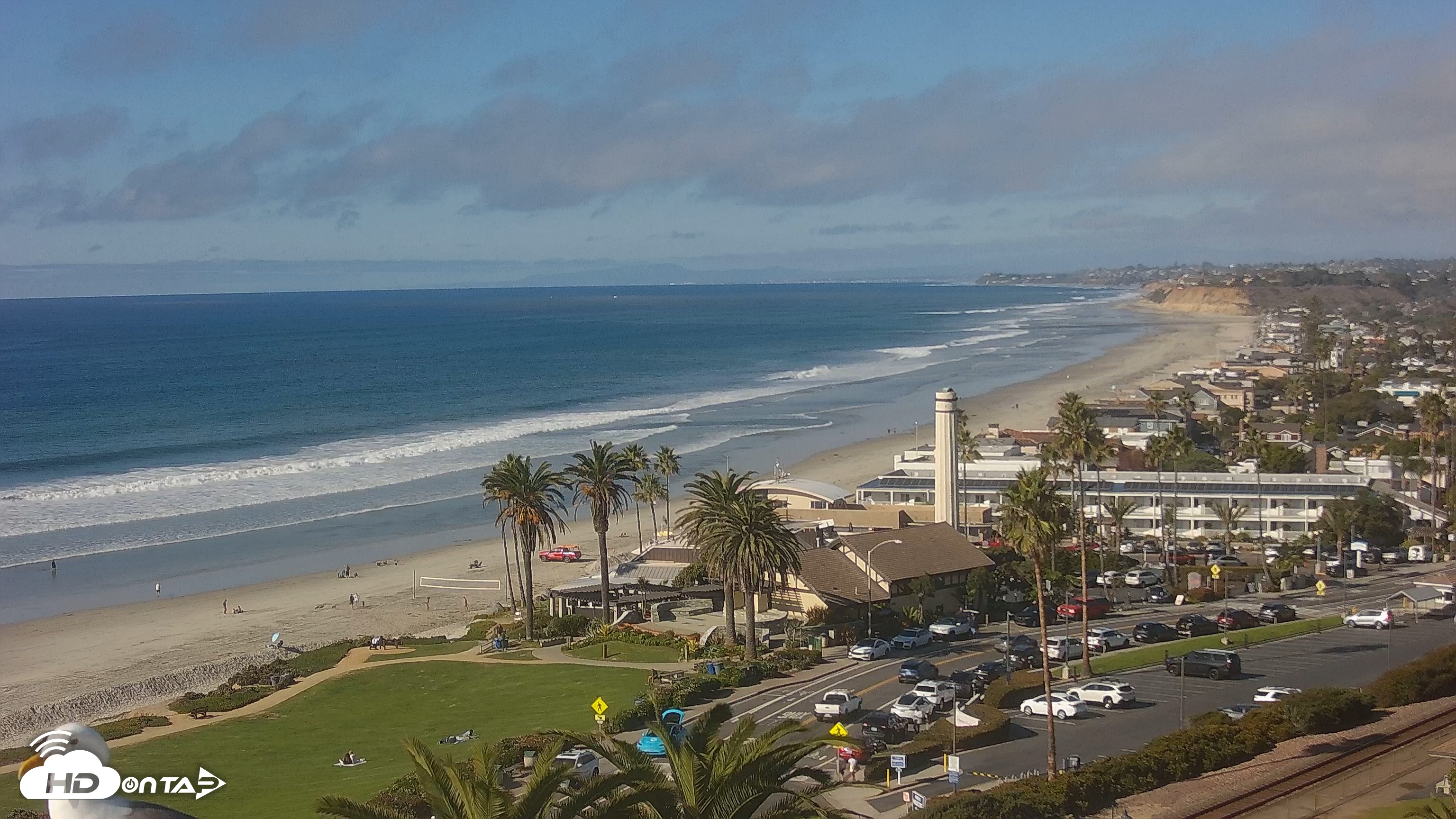 Snapshot of Del Mar Beach Overlook Live Webcam taken Nov 6, 2025, 1:36pm PST