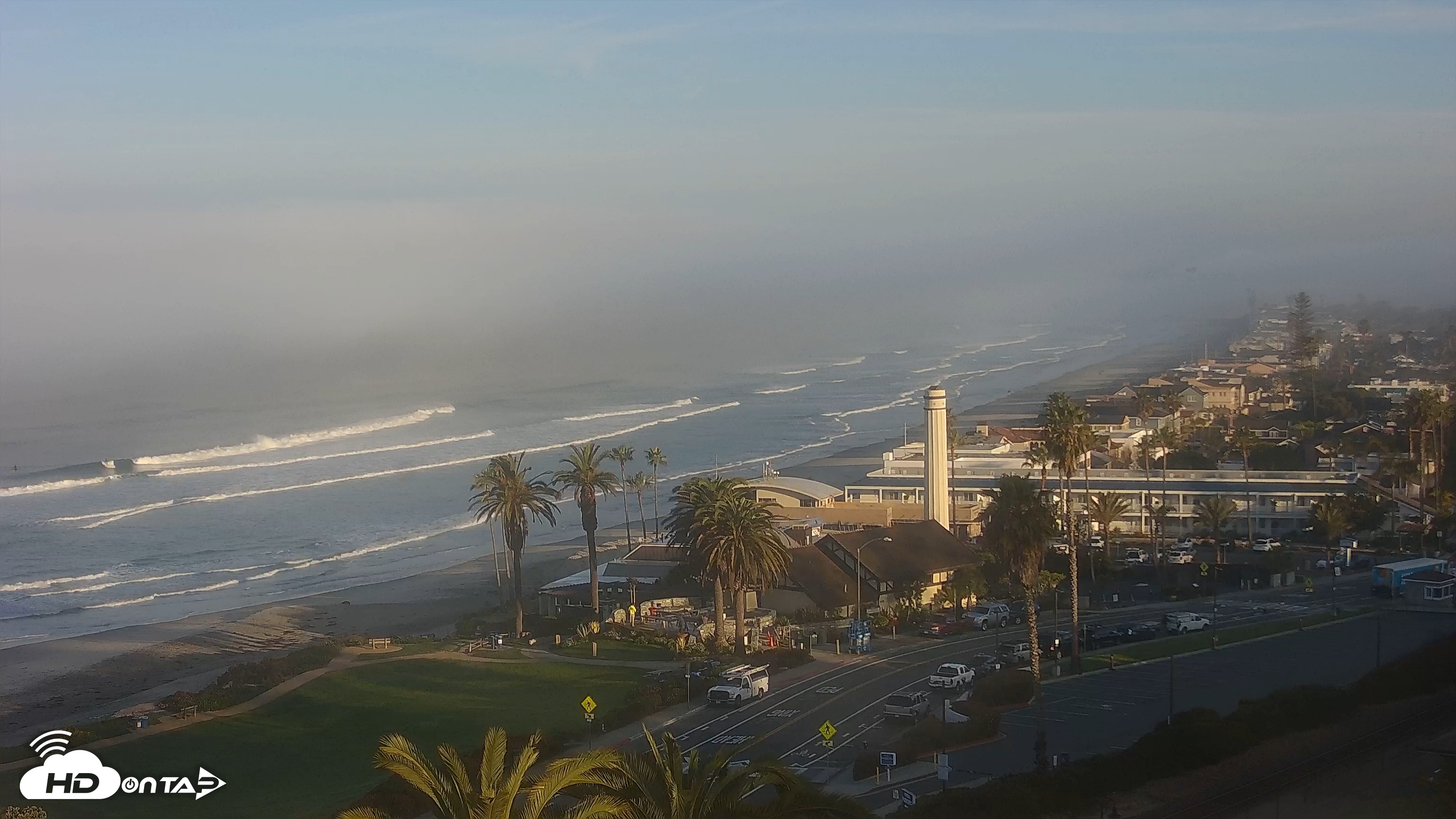 Snapshot of Del Mar Beach Overlook Live Webcam taken Feb 20, 2025, 7:20am PST