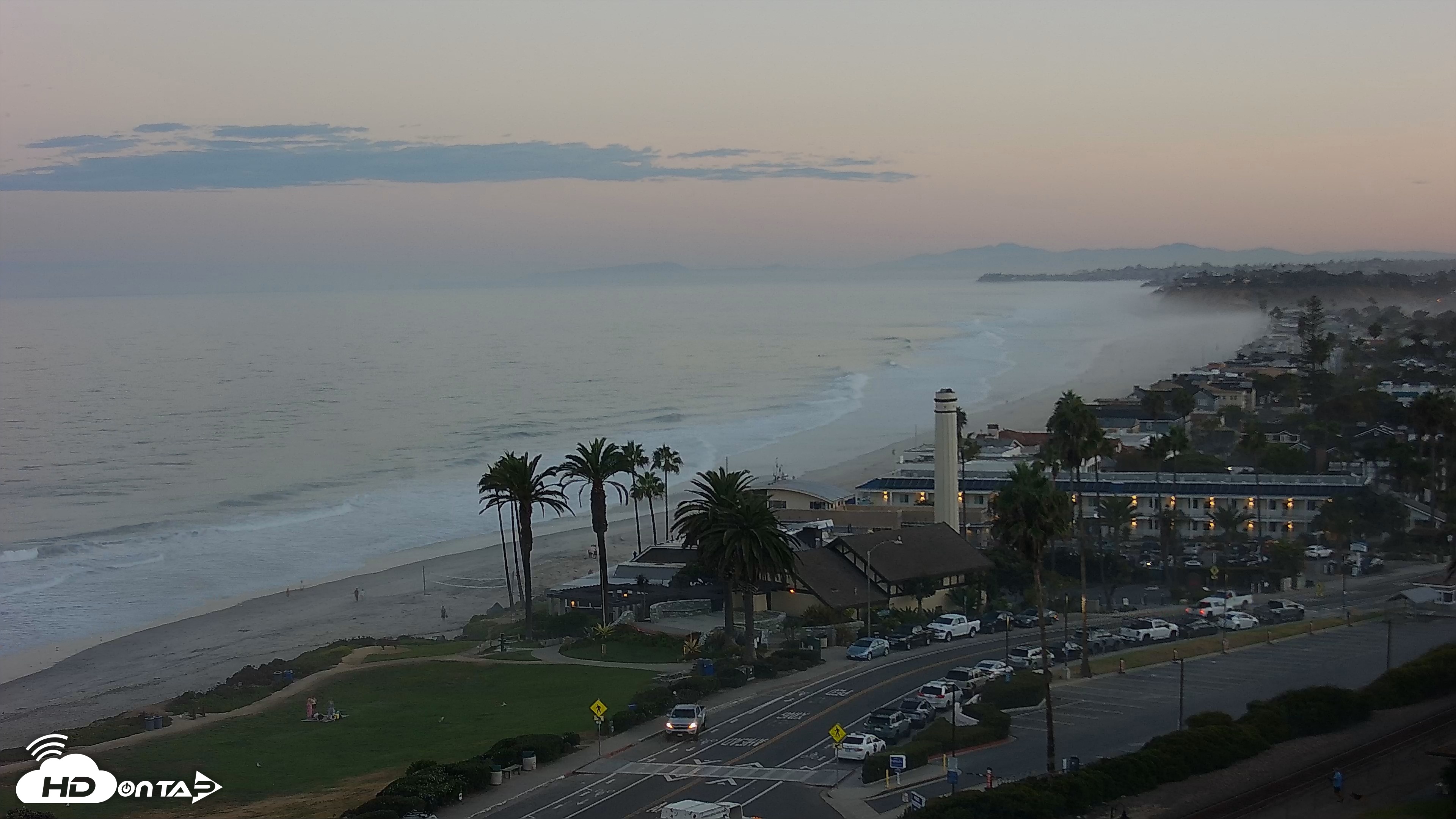 Snapshot of Del Mar Beach Overlook Live Webcam taken Sep 9, 2026, 6:27am PDT