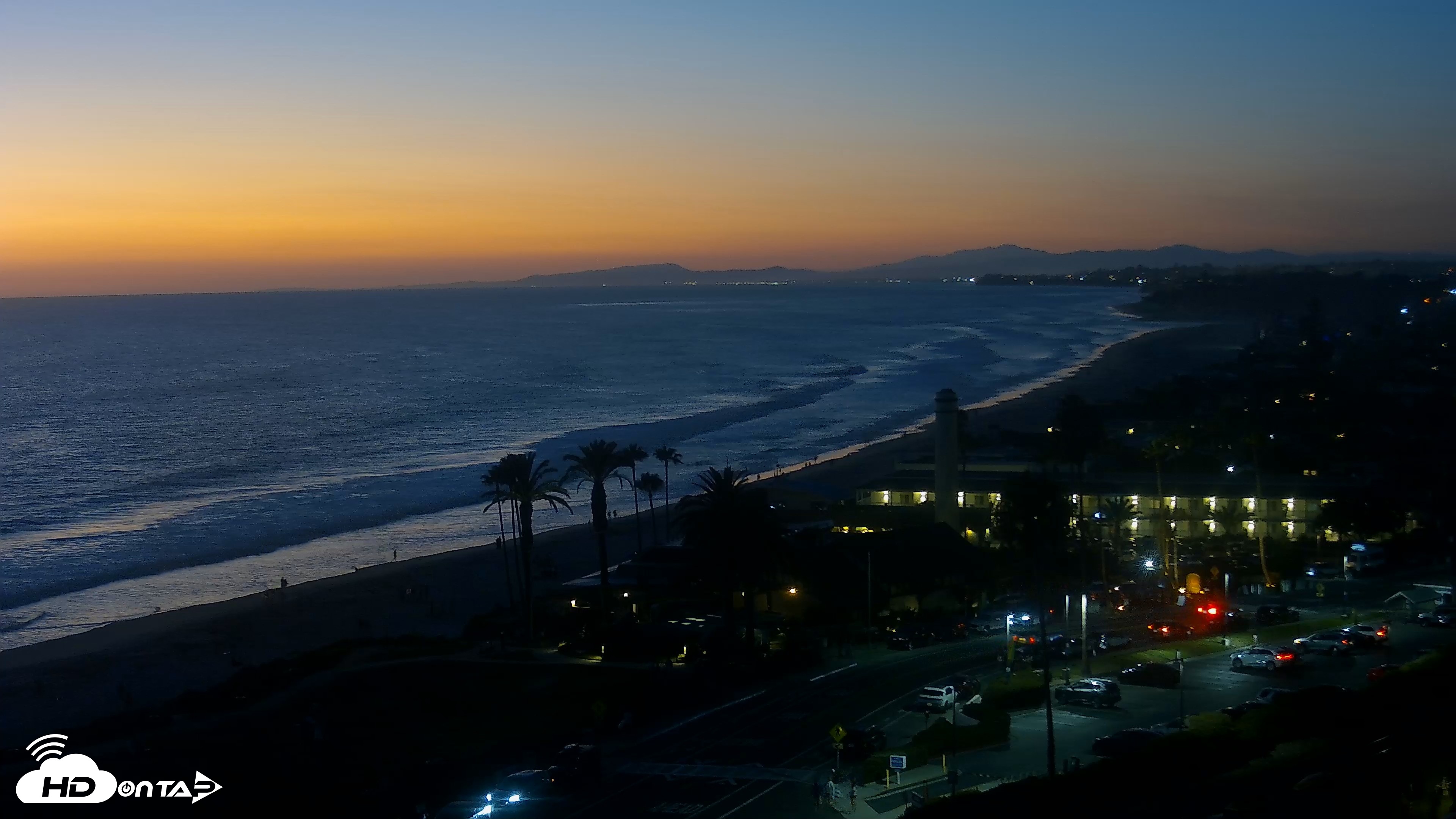 Snapshot of Del Mar Beach Overlook Live Webcam taken Jul 21, 2026, 8:26pm PDT