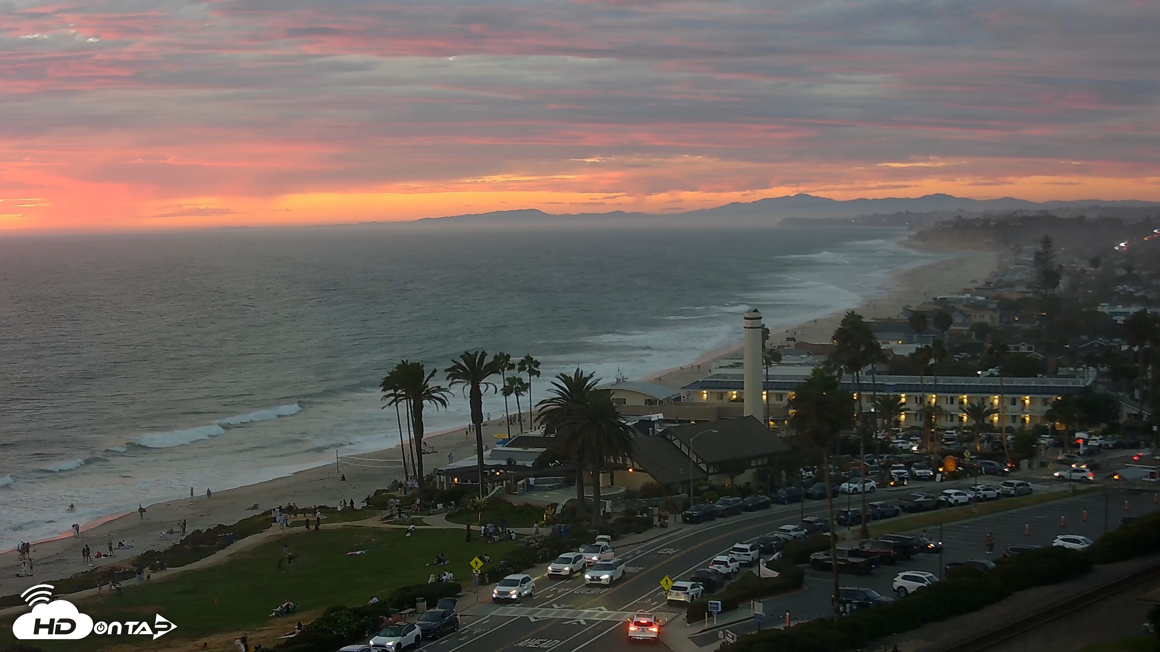 Snapshot of Del Mar Beach Overlook Live Webcam taken Sep 7, 2026, 7:19pm PDT