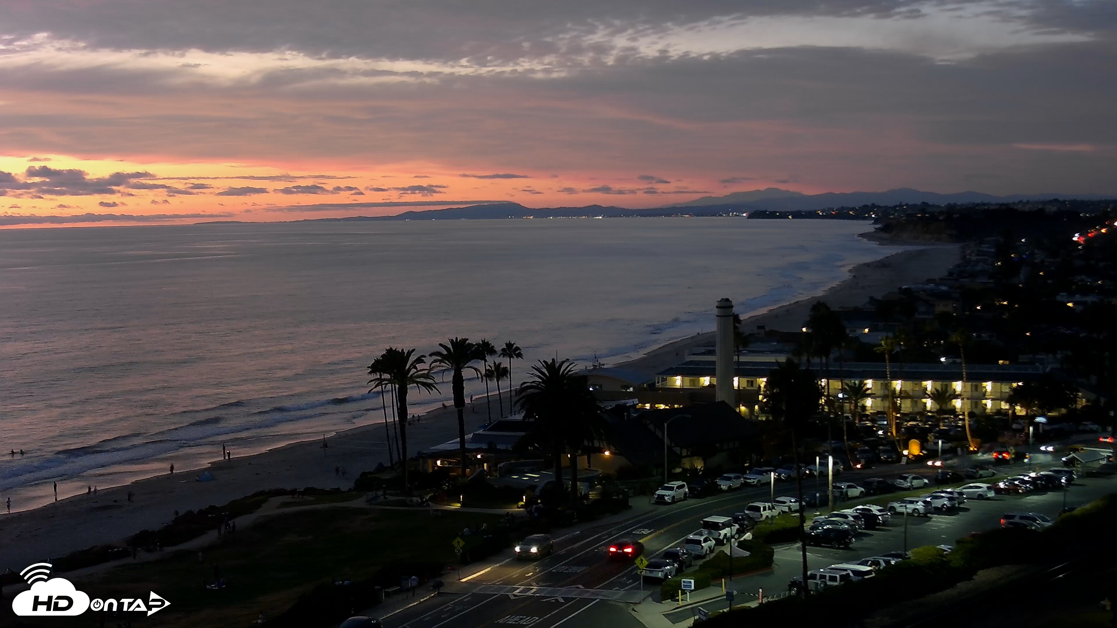 Snapshot of Del Mar Beach Overlook Live Webcam taken Aug 13, 2026, 8:00pm PDT