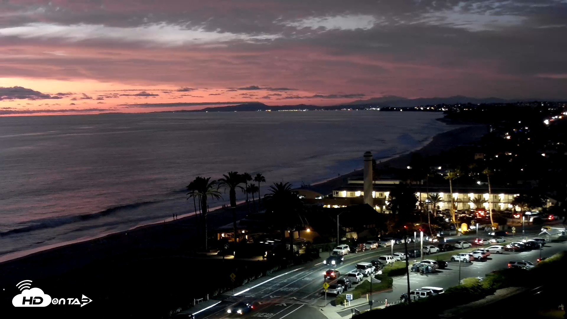 Snapshot of Del Mar Beach Overlook Live Webcam taken Aug 13, 2026, 8:08pm PDT