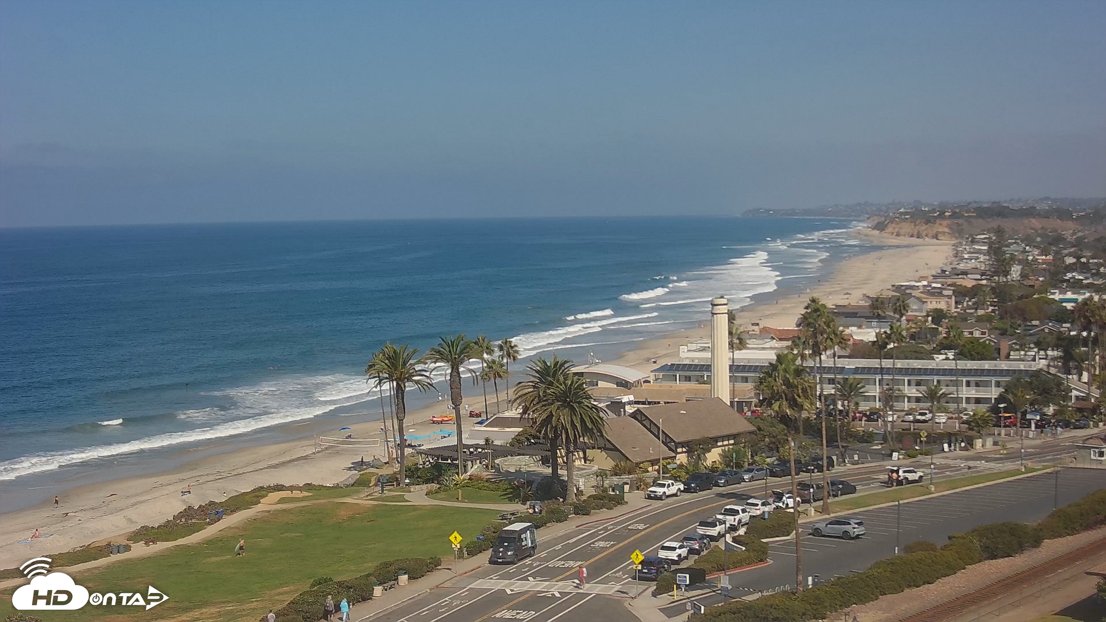 Snapshot of Del Mar Beach Overlook Live Webcam taken Sep 23, 2026, 10:47am PDT