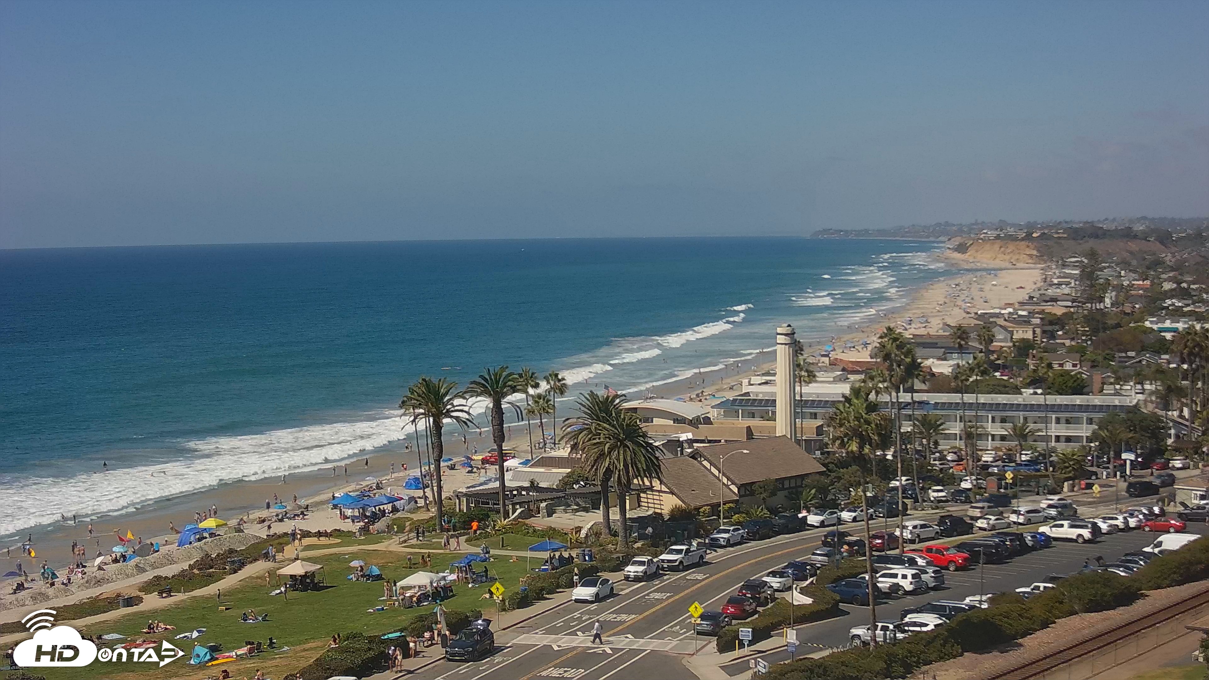 Snapshot of Del Mar Beach Overlook Live Webcam taken Sep 19, 2026, 2:02pm PDT