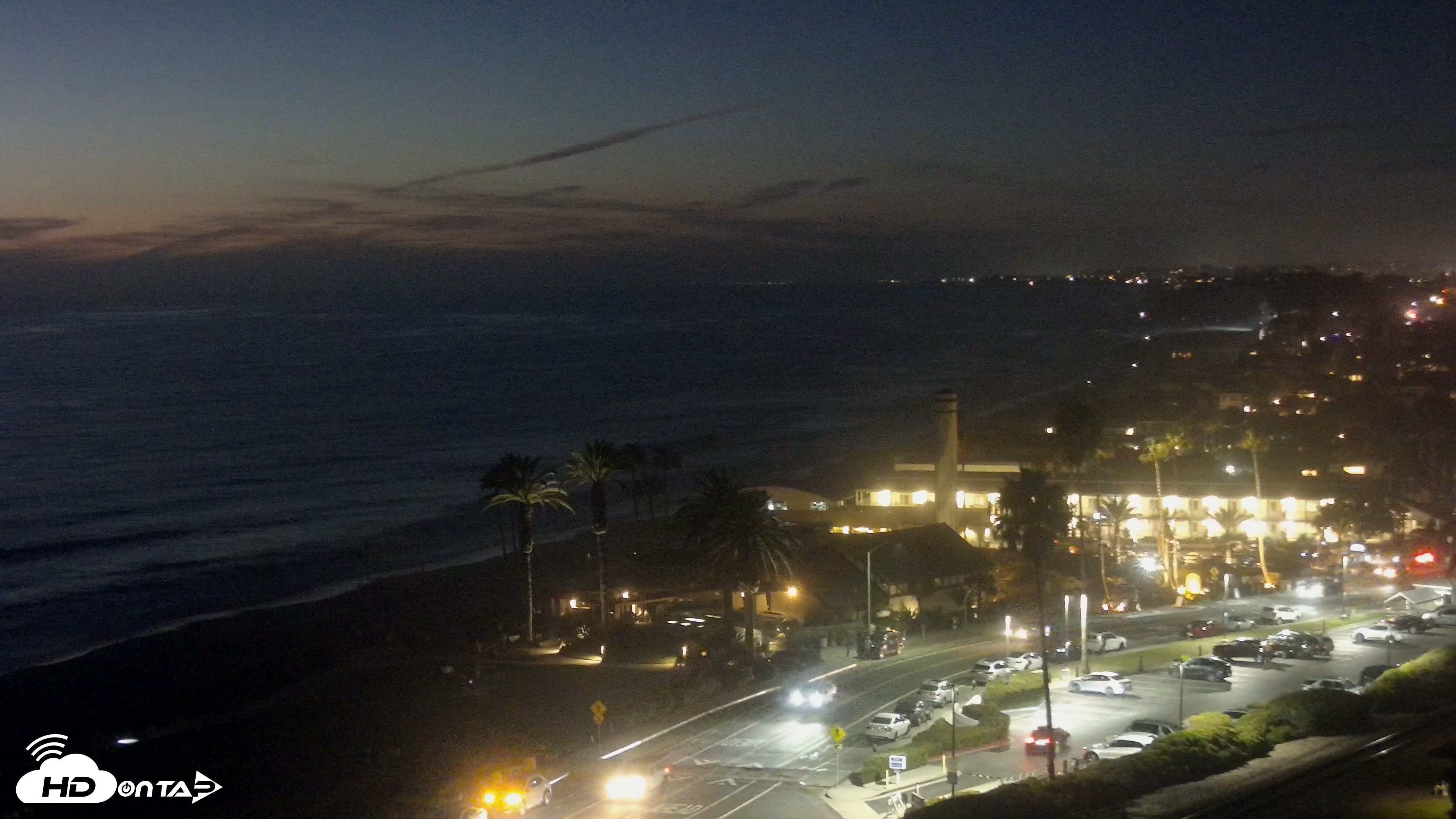 Snapshot of Del Mar Beach Overlook Live Webcam taken Aug 23, 2026, 8:10pm PDT