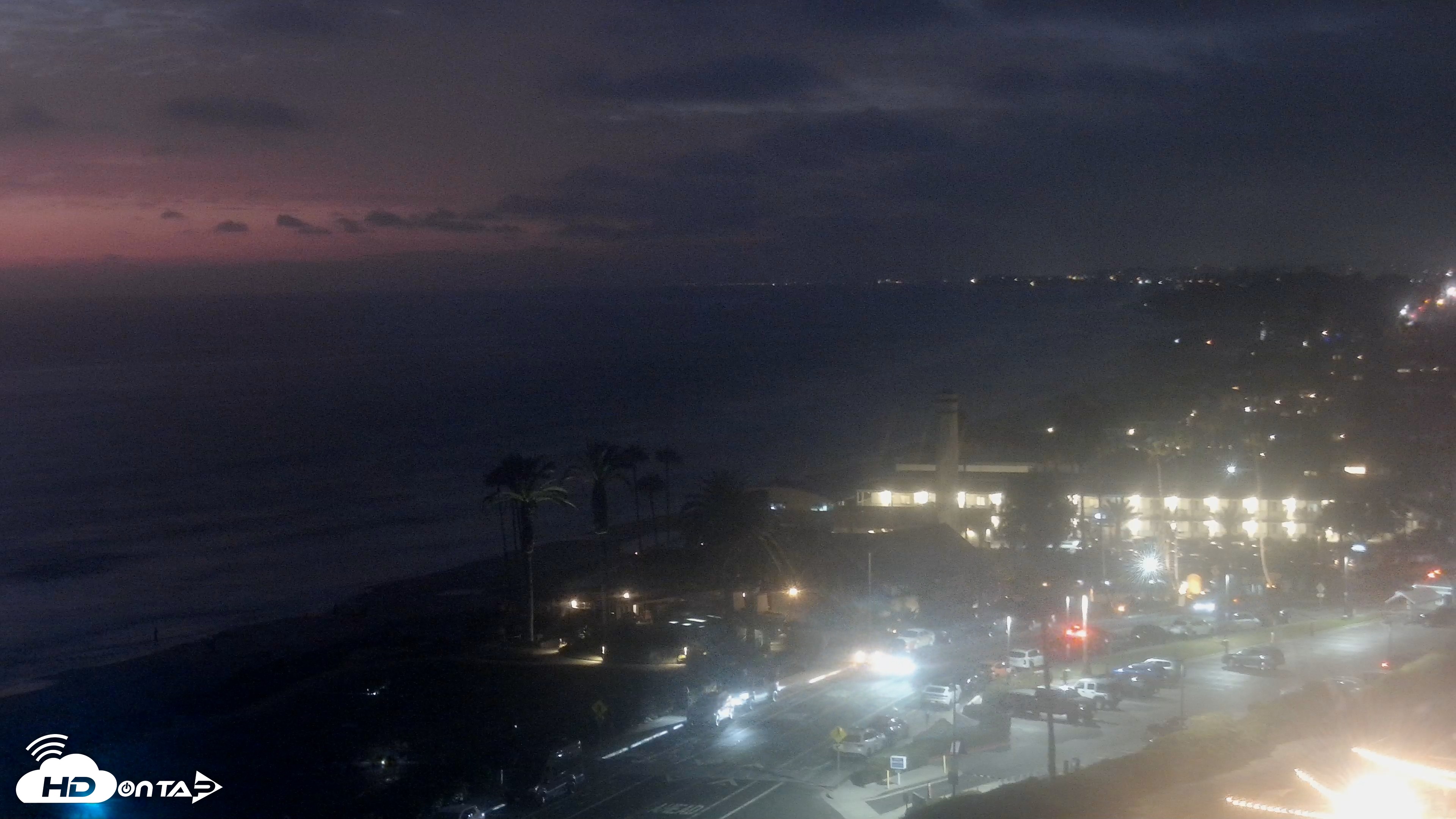 Snapshot of Del Mar Beach Overlook Live Webcam taken Jul 25, 2026, 8:34pm PDT