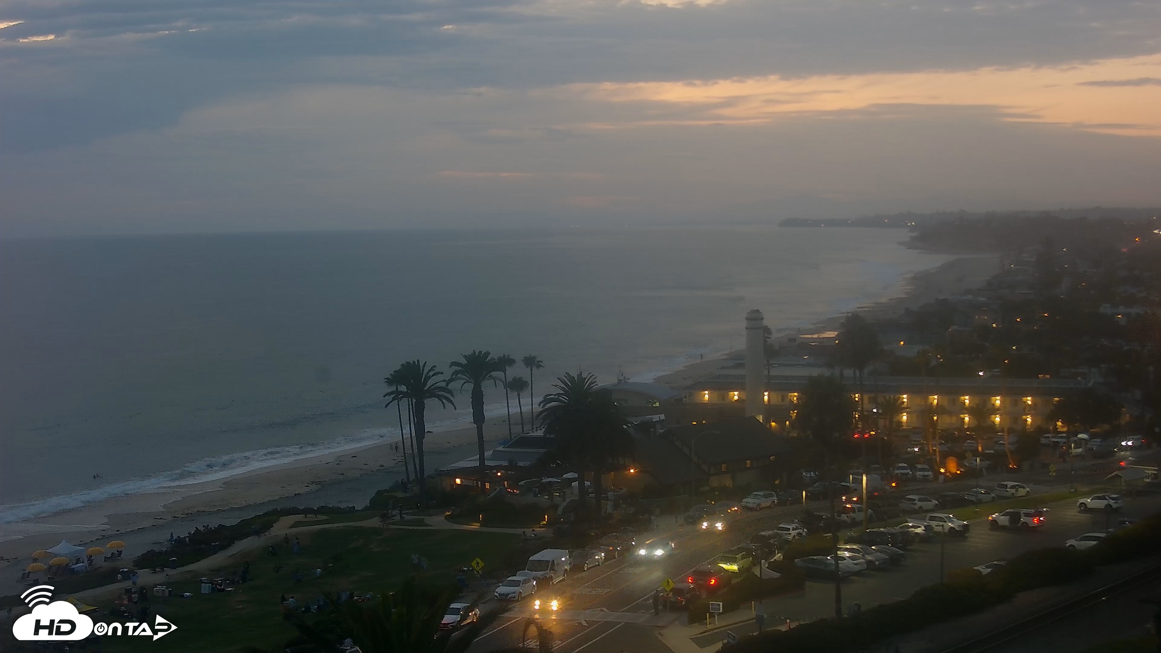 Snapshot of Del Mar Beach Overlook Live Webcam taken Jul 11, 2026, 8:17pm PDT