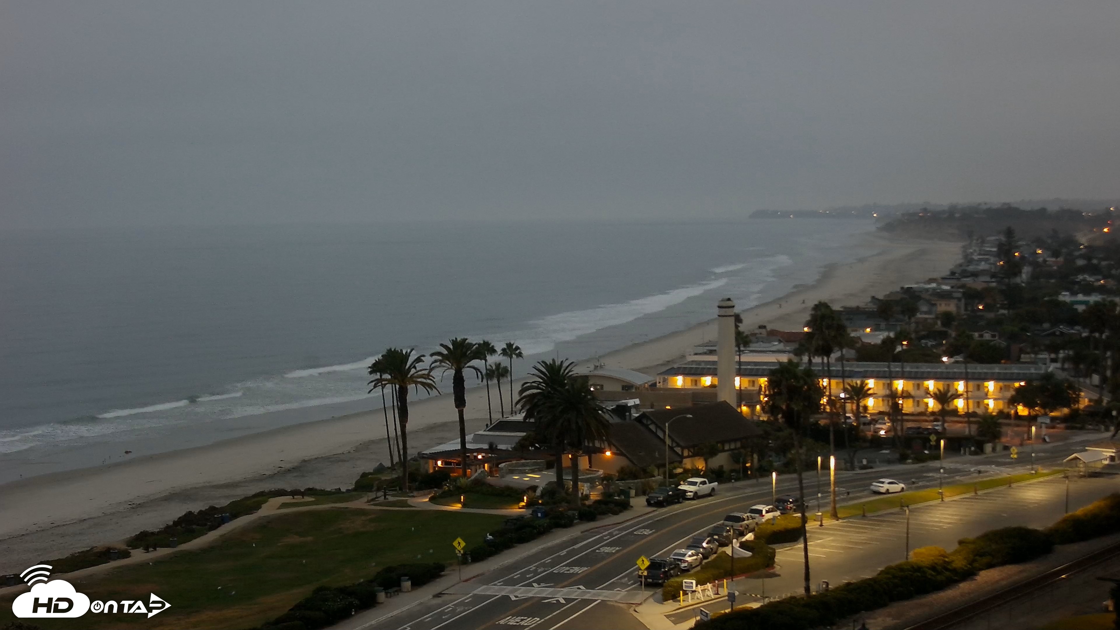 Snapshot of Del Mar Beach Overlook Live Webcam taken Aug 10, 2026, 5:53am PDT