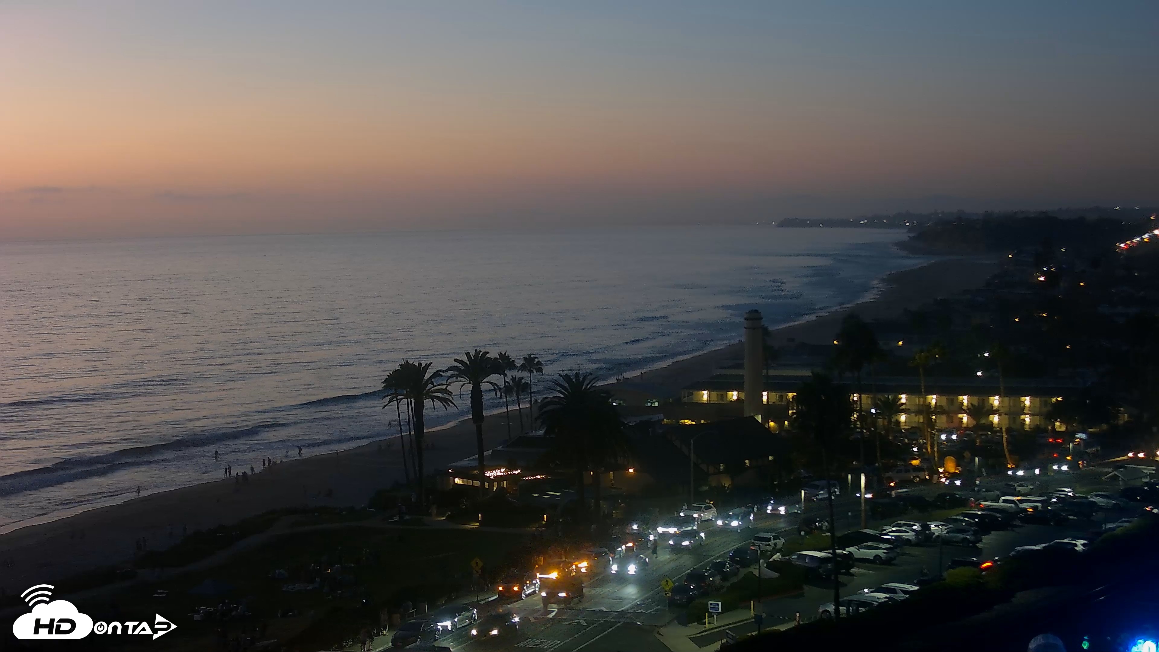 Snapshot of Del Mar Beach Overlook Live Webcam taken Aug 22, 2026, 7:51pm PDT